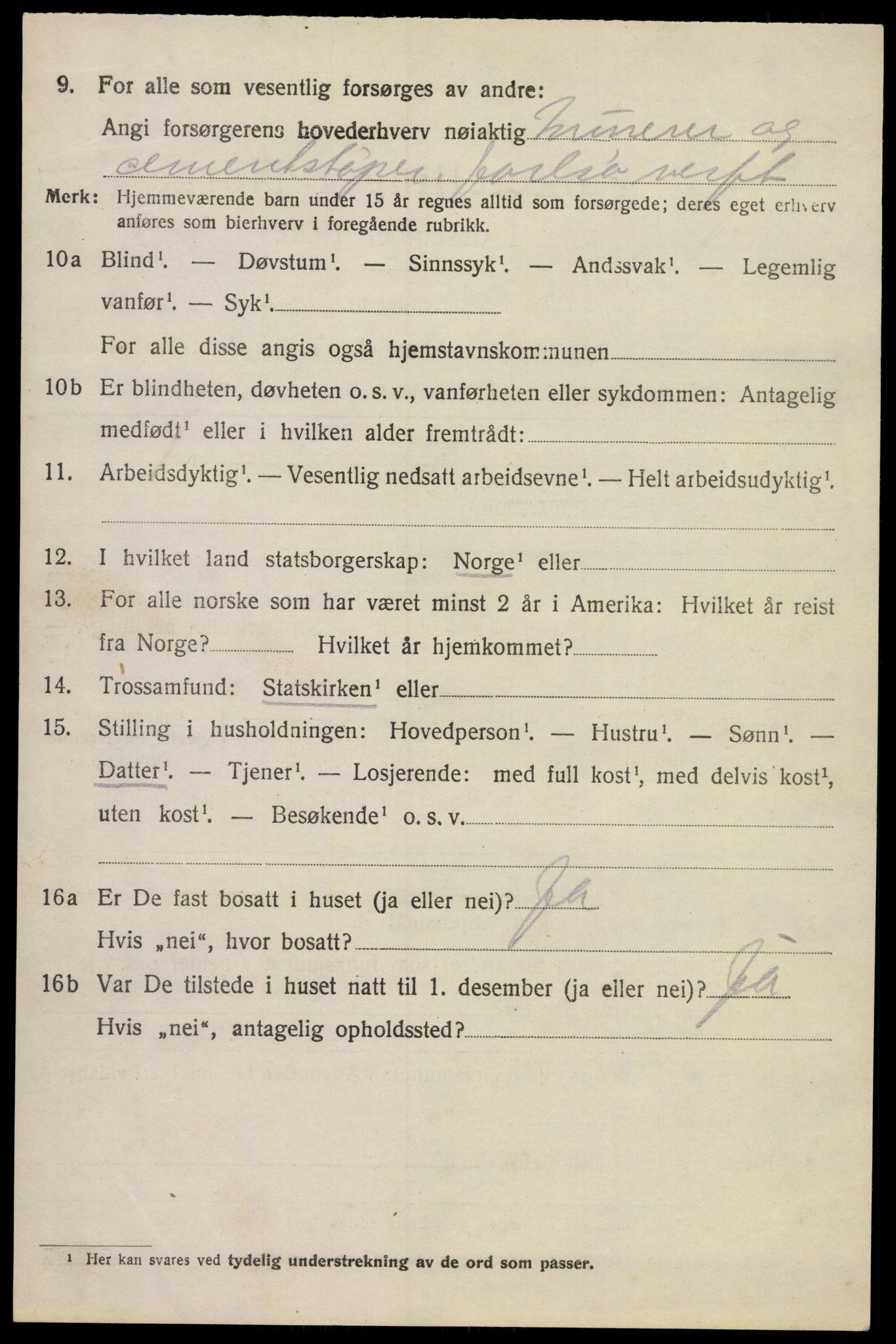 SAKO, 1920 census for Sem, 1920, p. 12946