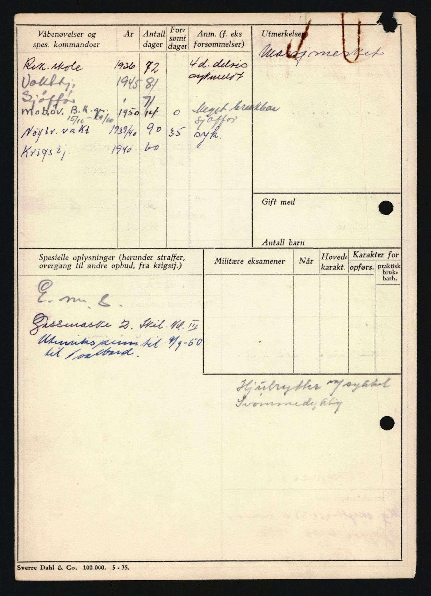 Forsvaret, Troms infanteriregiment nr. 16, AV/RA-RAFA-3146/P/Pa/L0020: Rulleblad for regimentets menige mannskaper, årsklasse 1936, 1936, p. 260