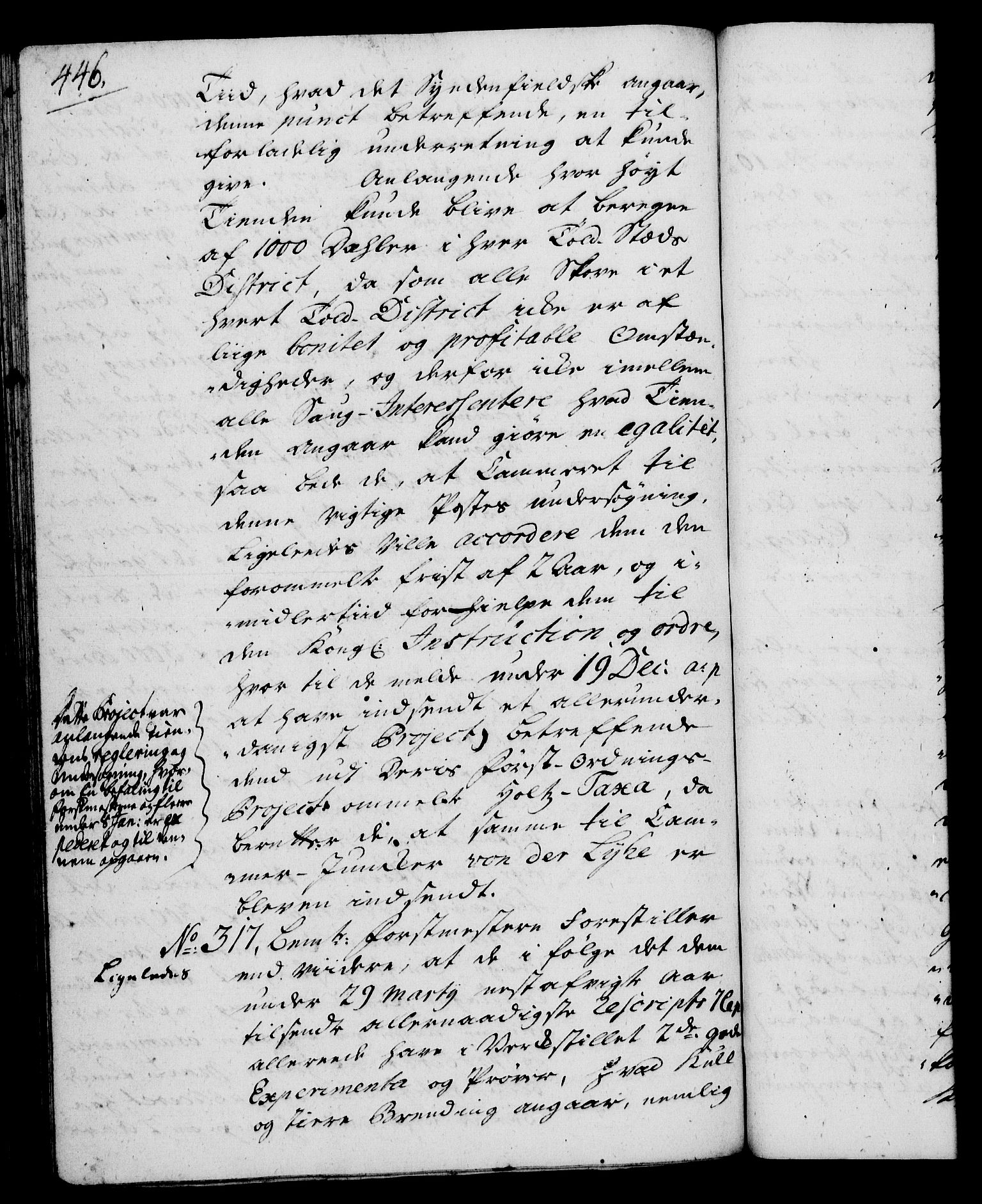 Rentekammeret, Kammerkanselliet, RA/EA-3111/G/Gh/Gha/L0020: Norsk ekstraktmemorialprotokoll (merket RK 53.65), 1738-1739, p. 446