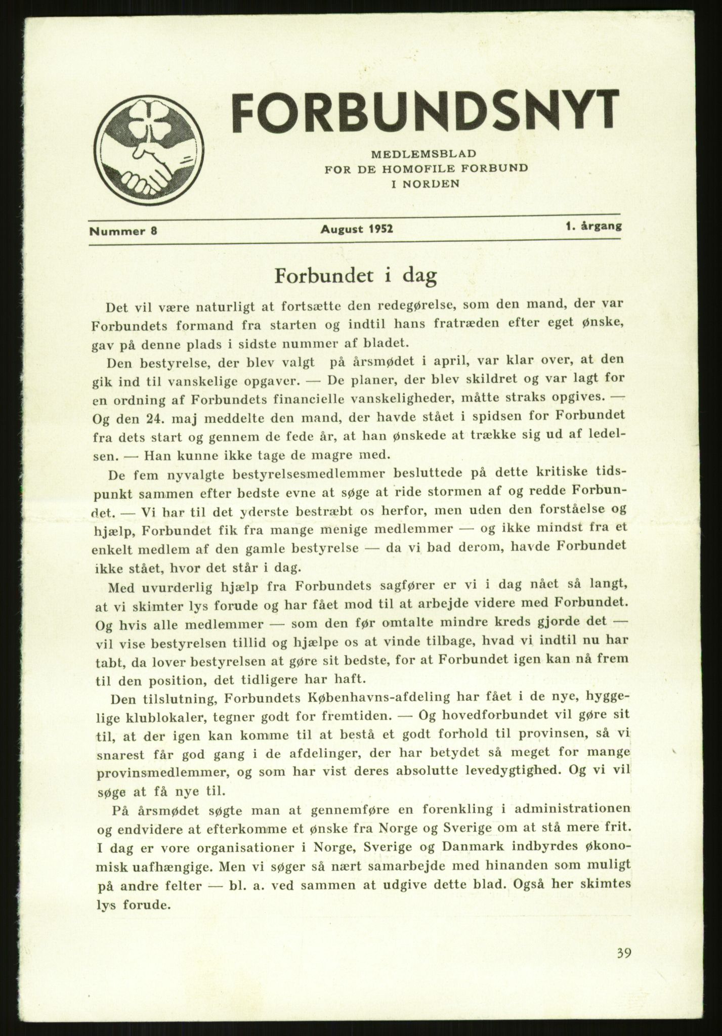 Det Norske Forbundet av 1948/Landsforeningen for Lesbisk og Homofil Frigjøring, AV/RA-PA-1216/E/Eb/L0001: Intern informasjon, 1952-1991, p. 3
