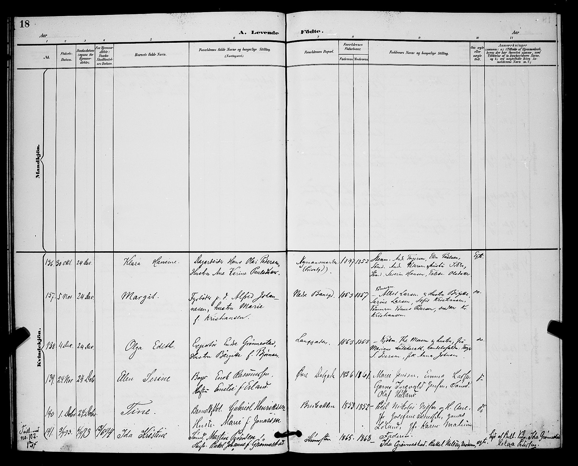 St. Johannes sokneprestkontor, AV/SAST-A-101814/001/30/30BB/L0003: Parish register (copy) no. B 3, 1893-1900, p. 18