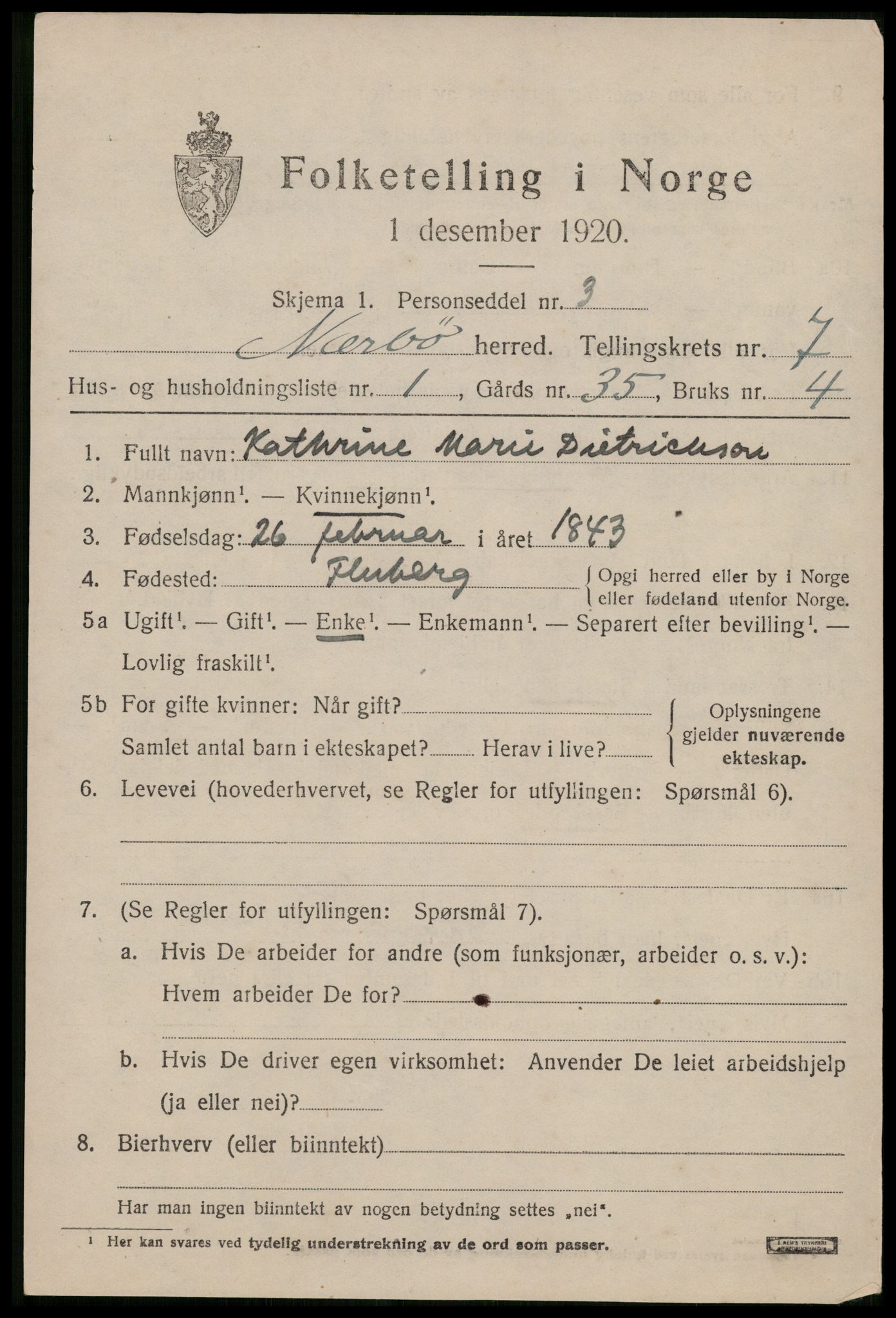 SAST, 1920 census for Nærbø, 1920, p. 4523