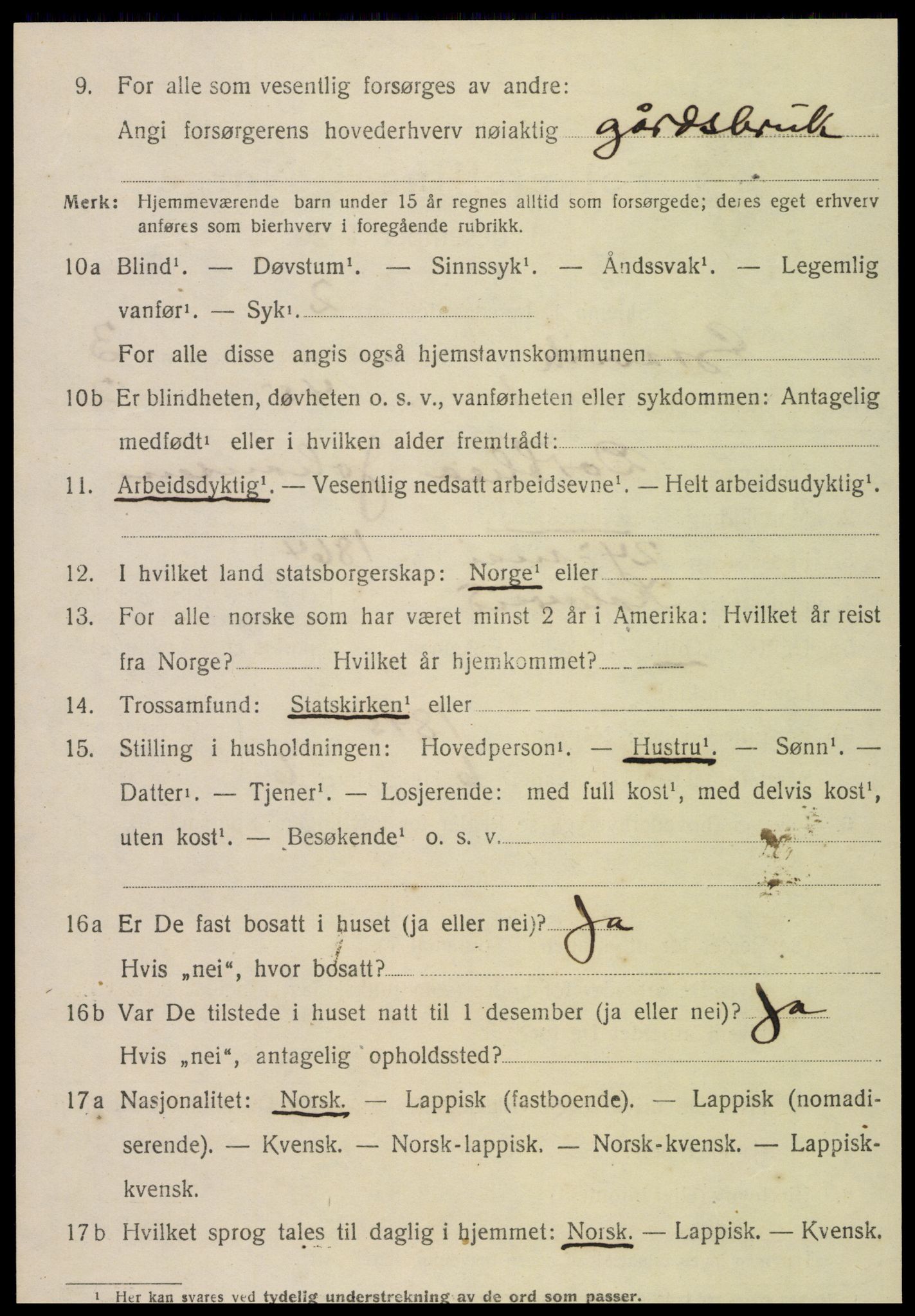 SAT, 1920 census for Gravvik, 1920, p. 1601