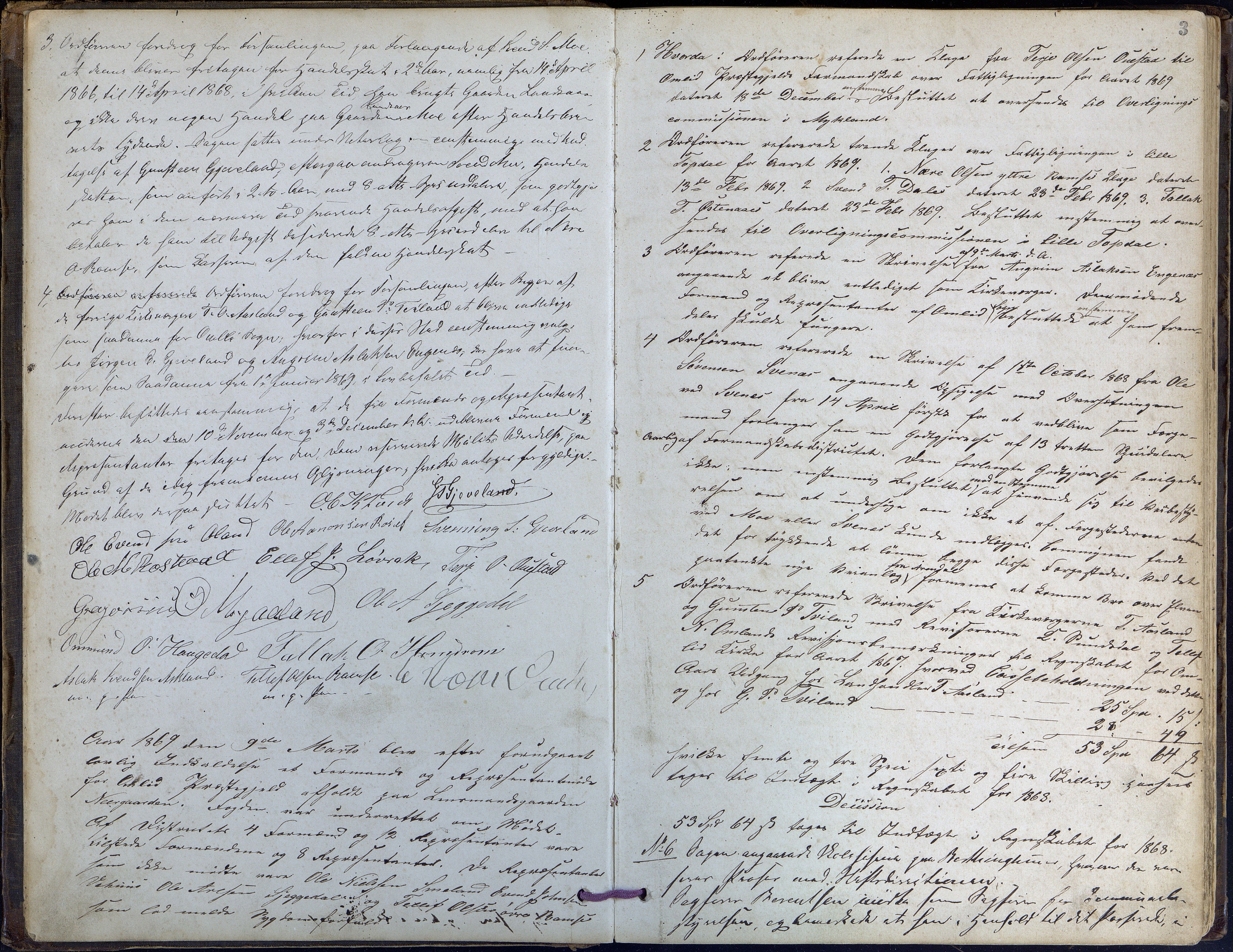 Åmli kommune før 1985, AAKS/KA0929-PK/01/01a/L0003: Møtebok, 1868-1879, p. 3
