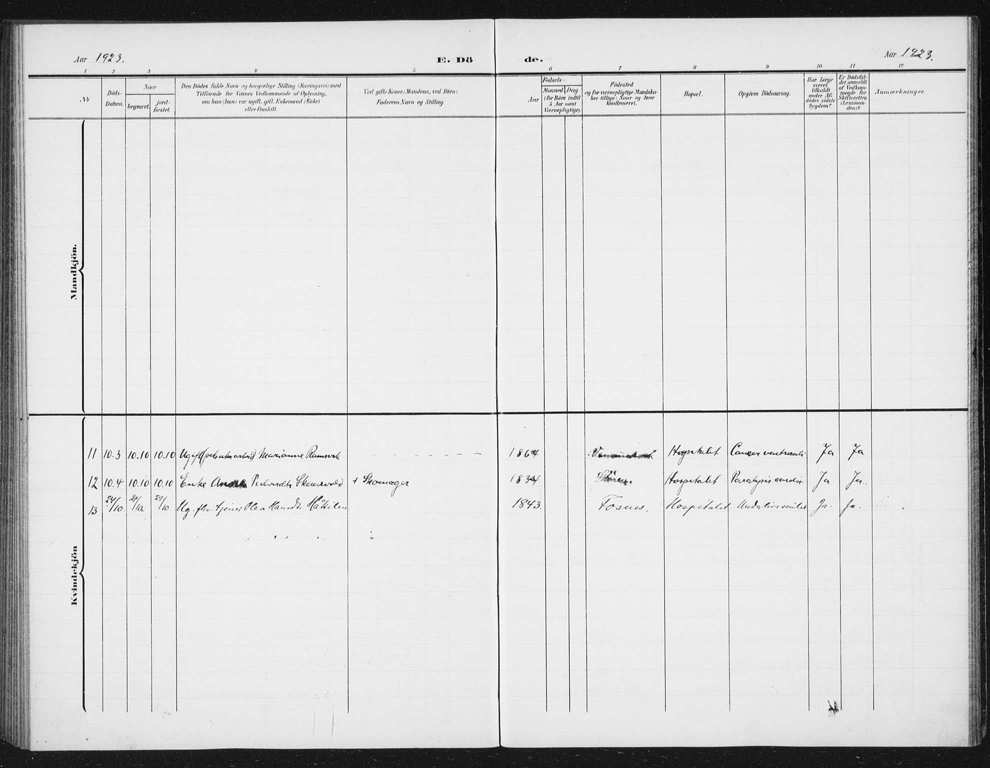 Ministerialprotokoller, klokkerbøker og fødselsregistre - Sør-Trøndelag, SAT/A-1456/623/L0479: Parish register (copy) no. 623C02, 1907-1933