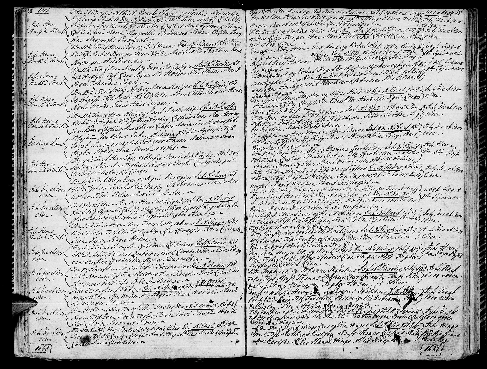 Ministerialprotokoller, klokkerbøker og fødselsregistre - Sør-Trøndelag, SAT/A-1456/630/L0490: Parish register (official) no. 630A03, 1795-1818, p. 78-79