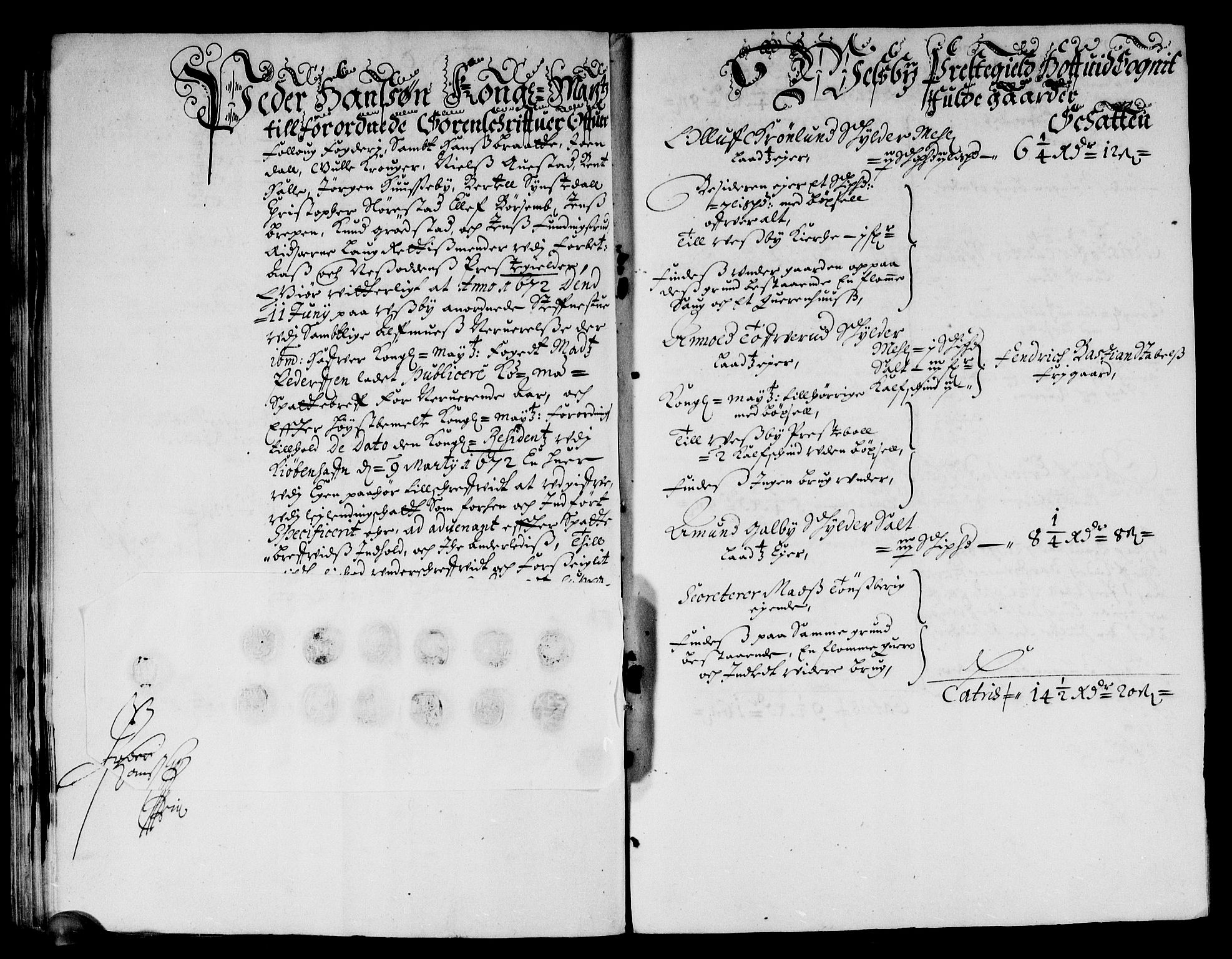 Rentekammeret inntil 1814, Reviderte regnskaper, Stiftamtstueregnskaper, Landkommissariatet på Akershus og Akershus stiftamt, AV/RA-EA-5869/R/Rb/L0084: Akershus stiftamt, 1672