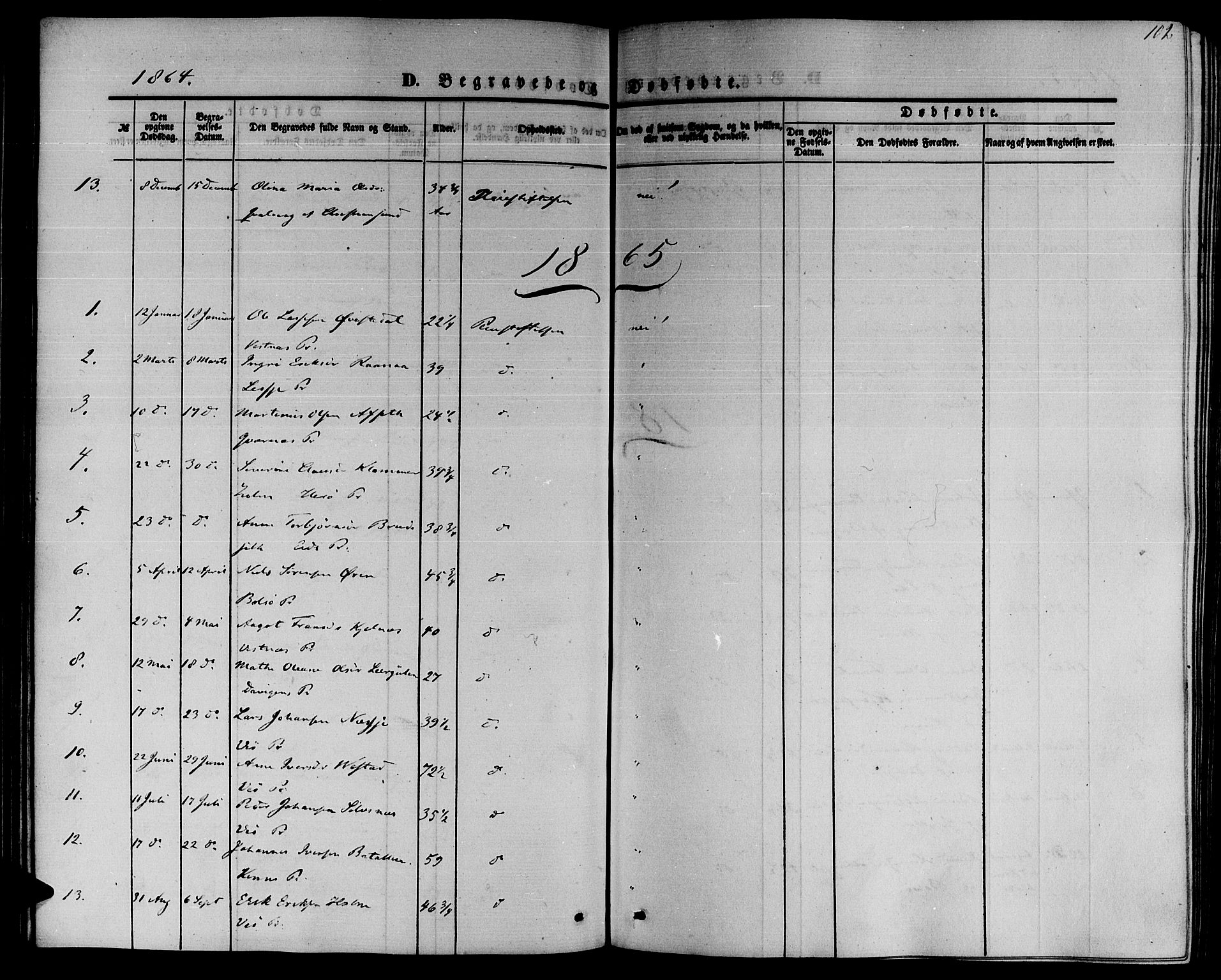 Ministerialprotokoller, klokkerbøker og fødselsregistre - Møre og Romsdal, AV/SAT-A-1454/559/L0713: Parish register (official) no. 559A01, 1861-1886, p. 102