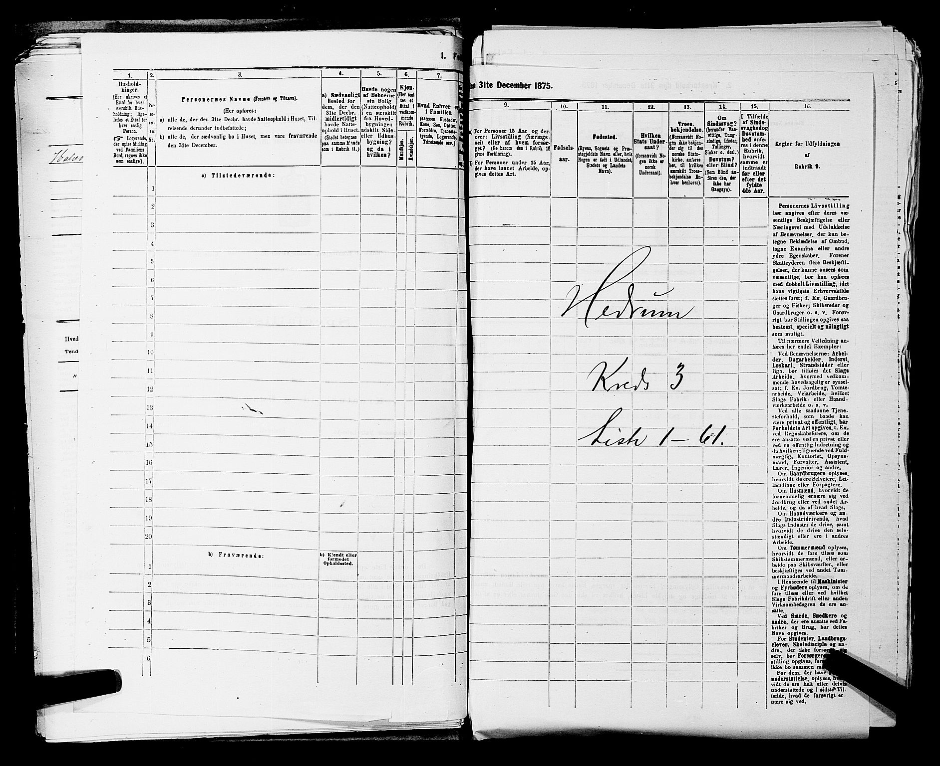 SAKO, 1875 census for 0727P Hedrum, 1875, p. 214