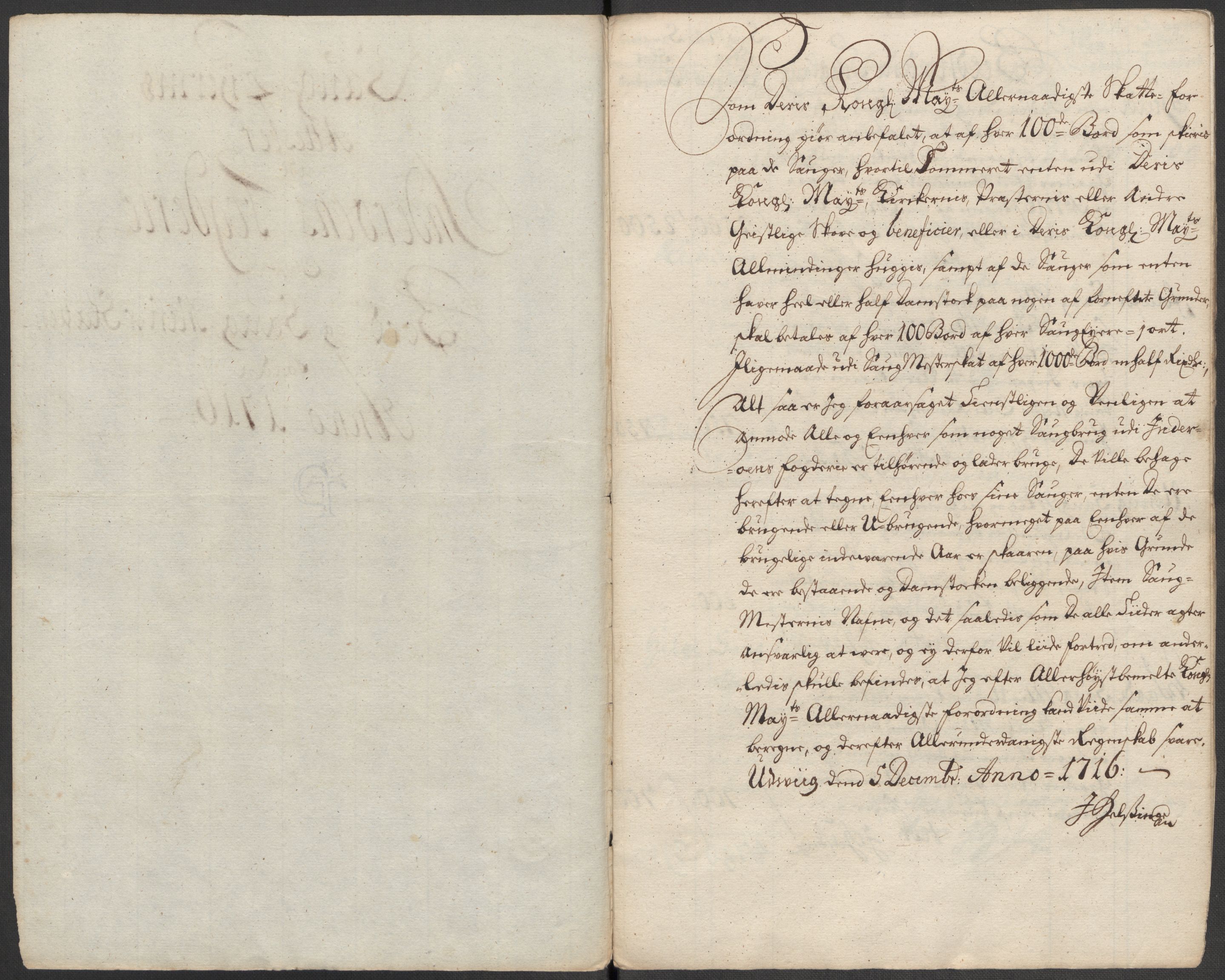 Rentekammeret inntil 1814, Reviderte regnskaper, Fogderegnskap, RA/EA-4092/R63/L4324: Fogderegnskap Inderøy, 1716, p. 137