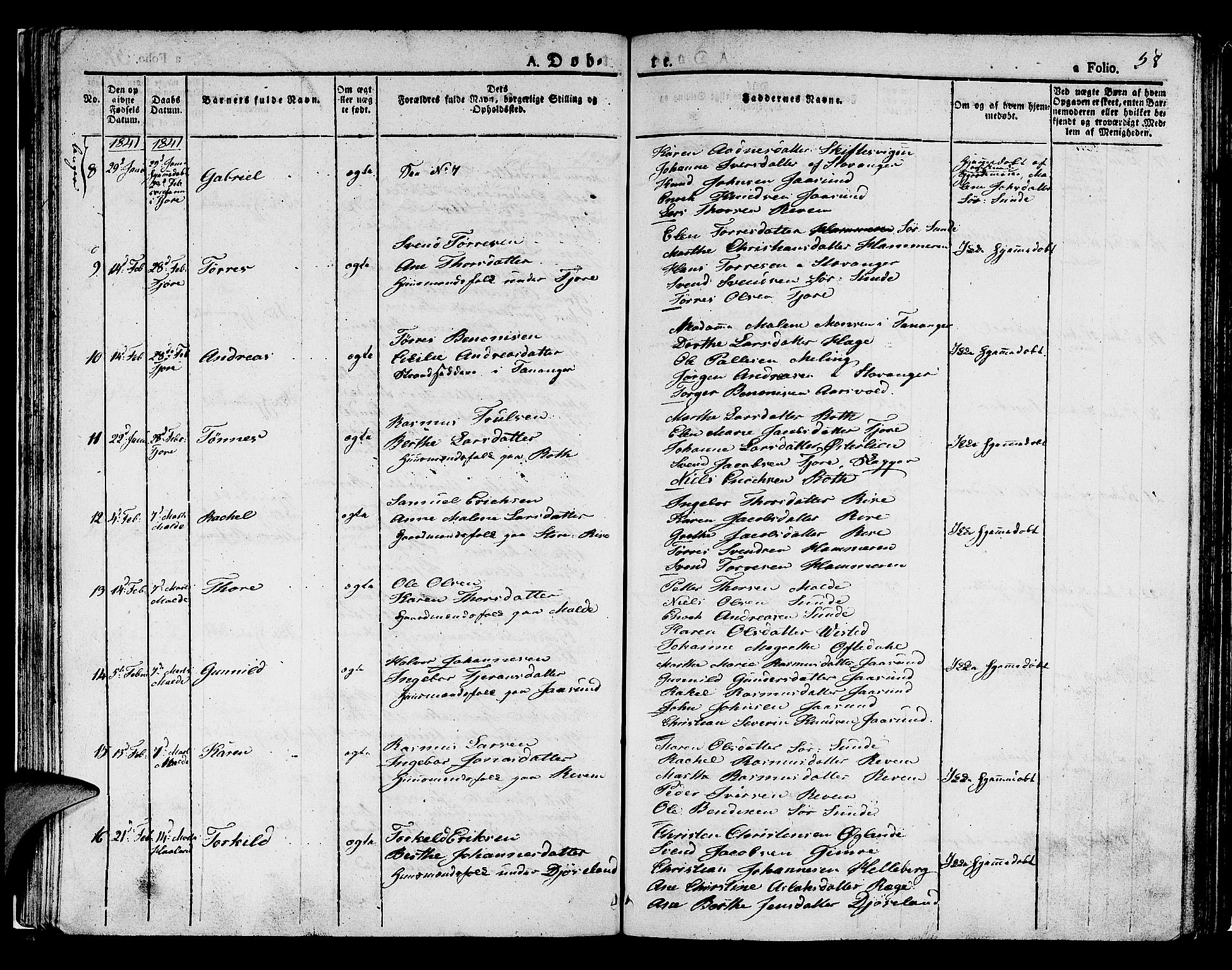 Håland sokneprestkontor, AV/SAST-A-101802/001/30BA/L0005: Parish register (official) no. A 5, 1829-1841, p. 58