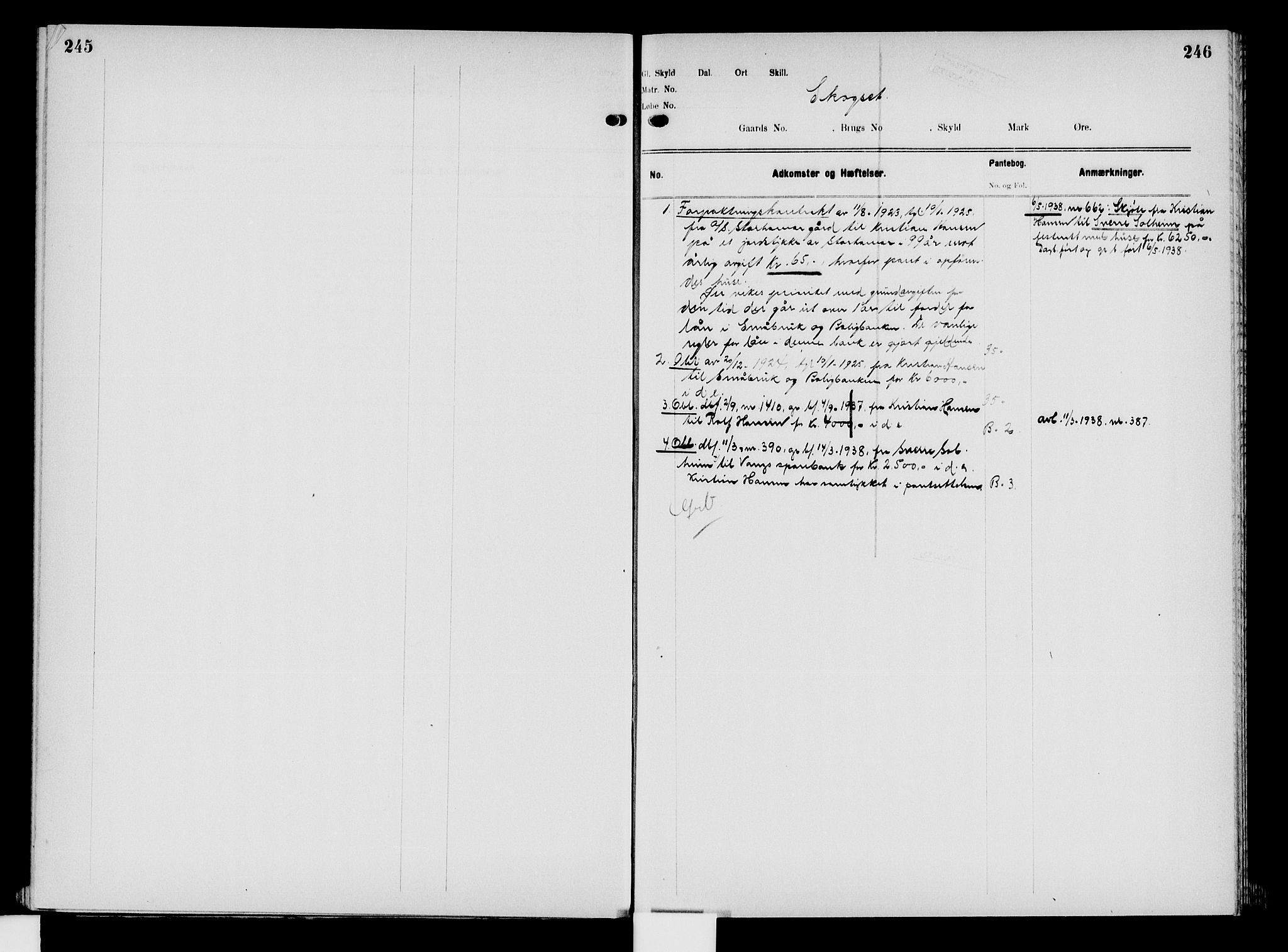 Nord-Hedmark sorenskriveri, SAH/TING-012/H/Ha/Had/Hade/L0008: Mortgage register no. 4.8, 1923-1940, p. 245-246