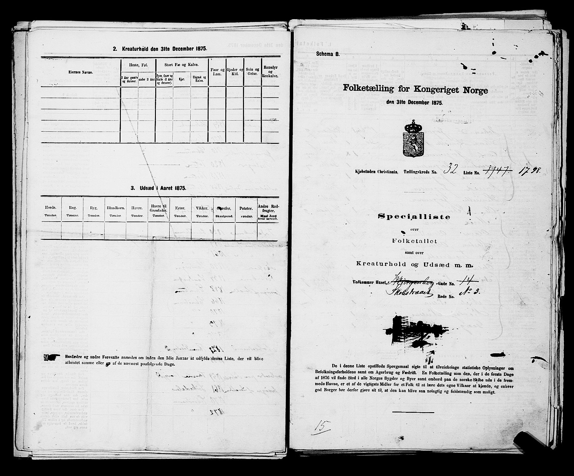 RA, 1875 census for 0301 Kristiania, 1875, p. 5219