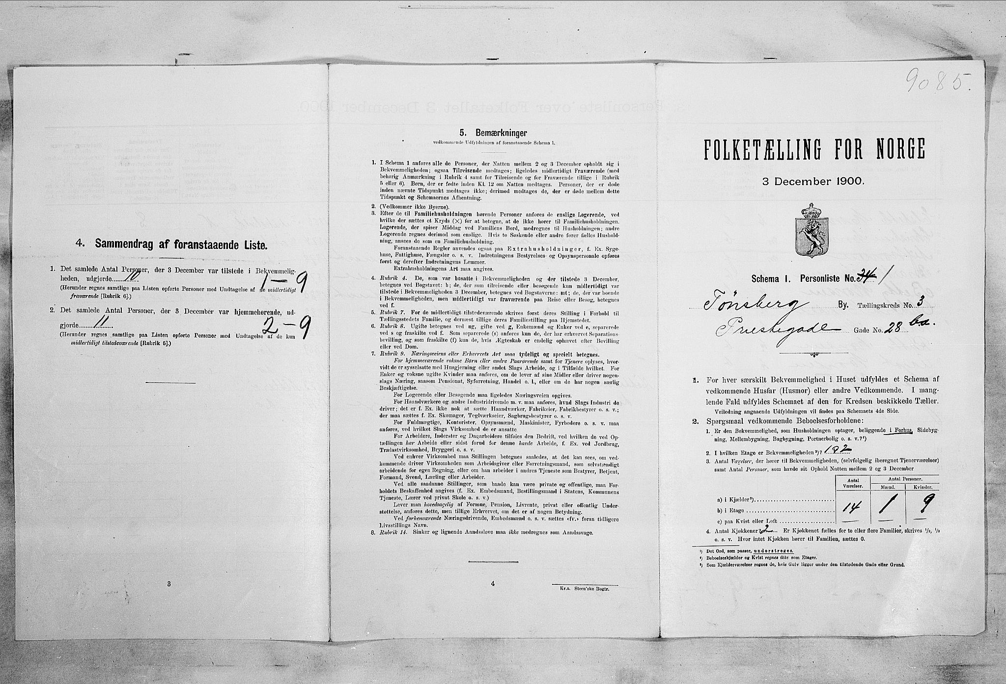 RA, 1900 census for Tønsberg, 1900, p. 5209