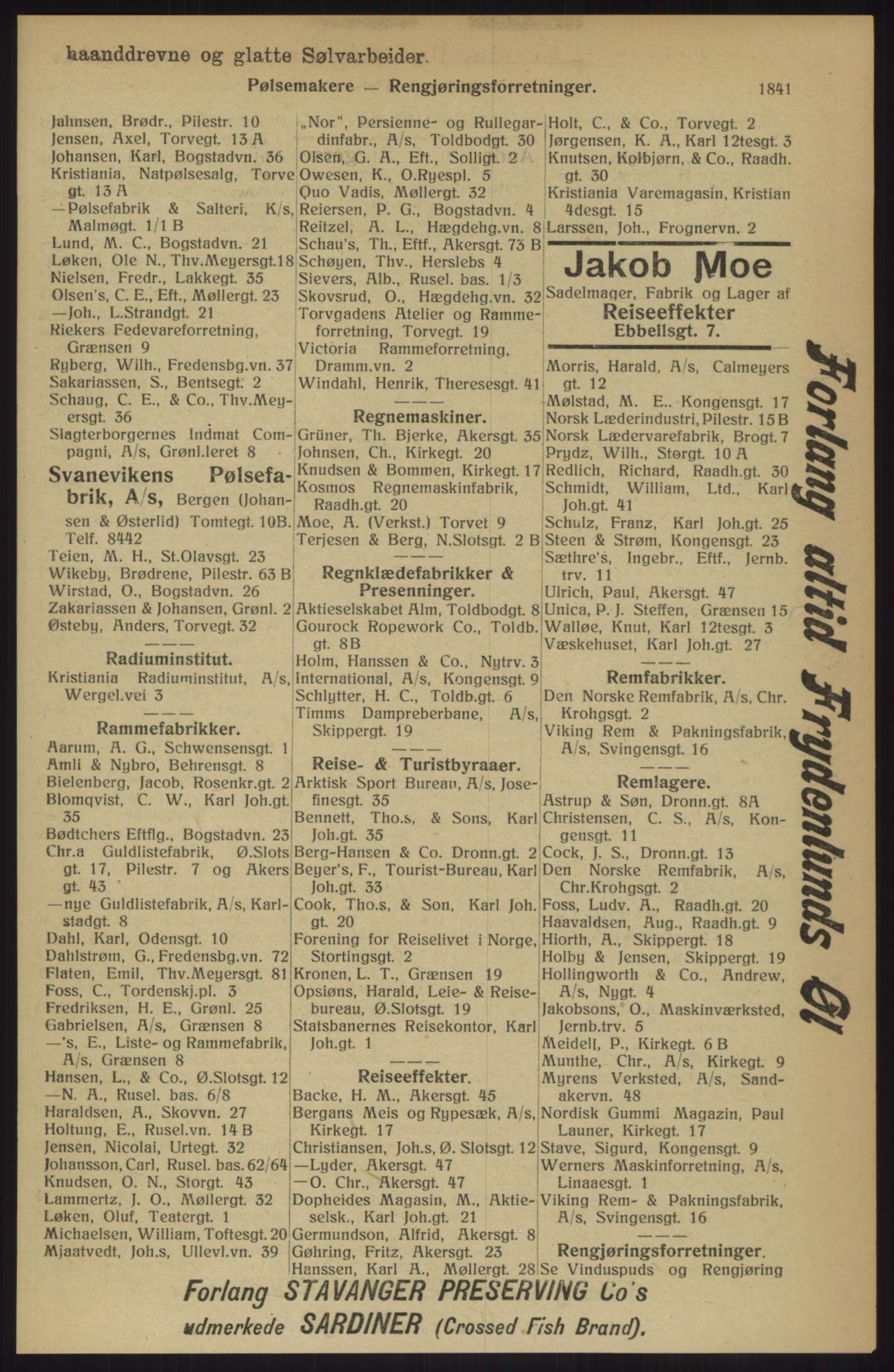 Kristiania/Oslo adressebok, PUBL/-, 1914, p. 1841