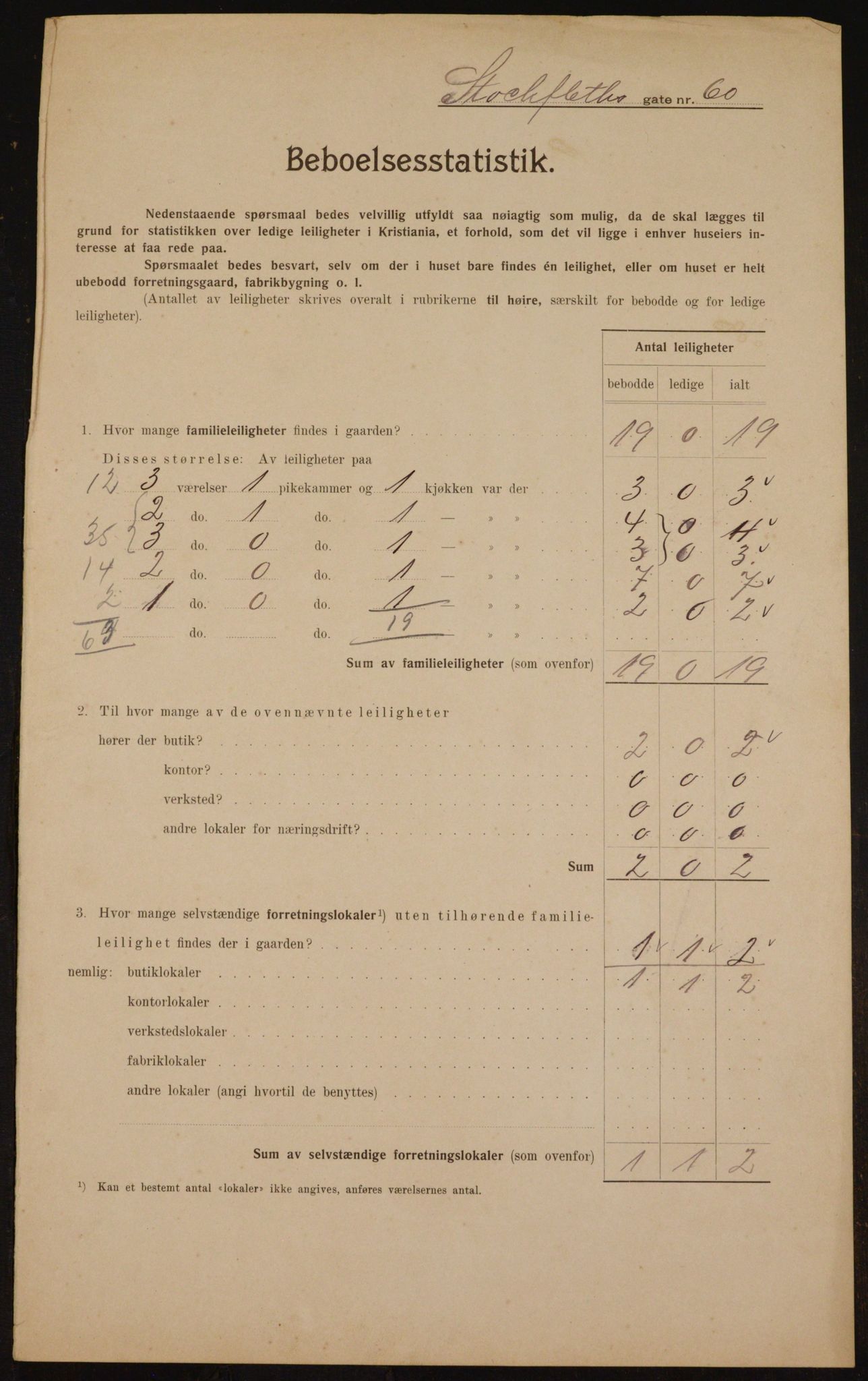 OBA, Municipal Census 1910 for Kristiania, 1910, p. 97236