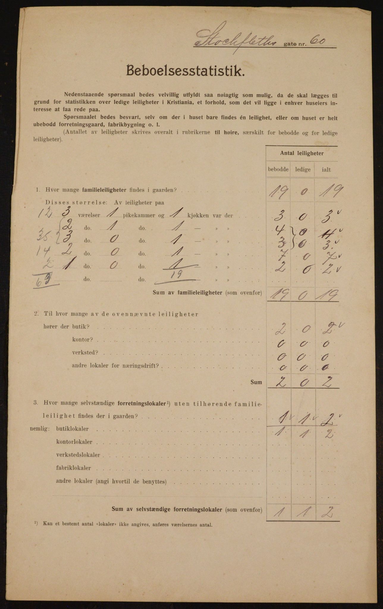 OBA, Municipal Census 1910 for Kristiania, 1910, p. 97236