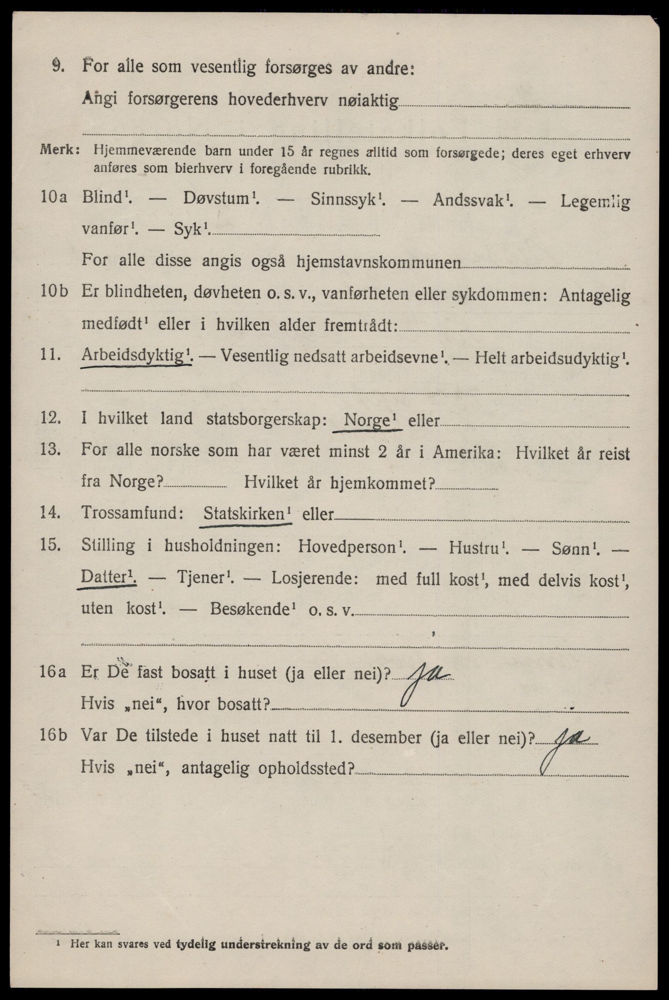 SAKO, 1920 census for Nissedal, 1920, p. 2030