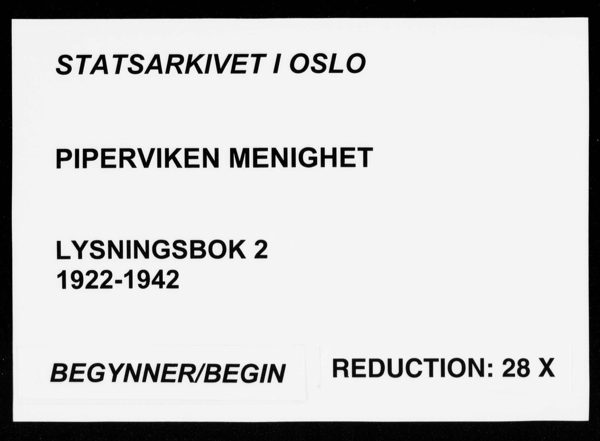 Piperviken prestekontor Kirkebøker, SAO/A-10874/H/L0002: Banns register no. 2, 1922-1942