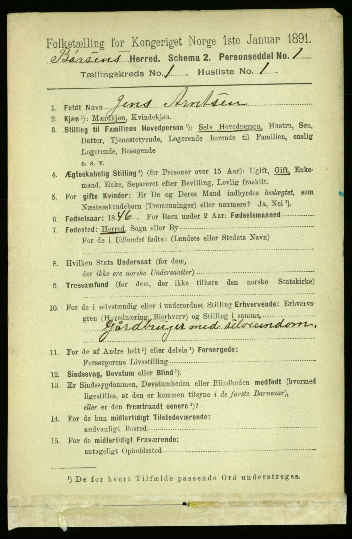 RA, 1891 census for 1658 Børsa, 1891, p. 90