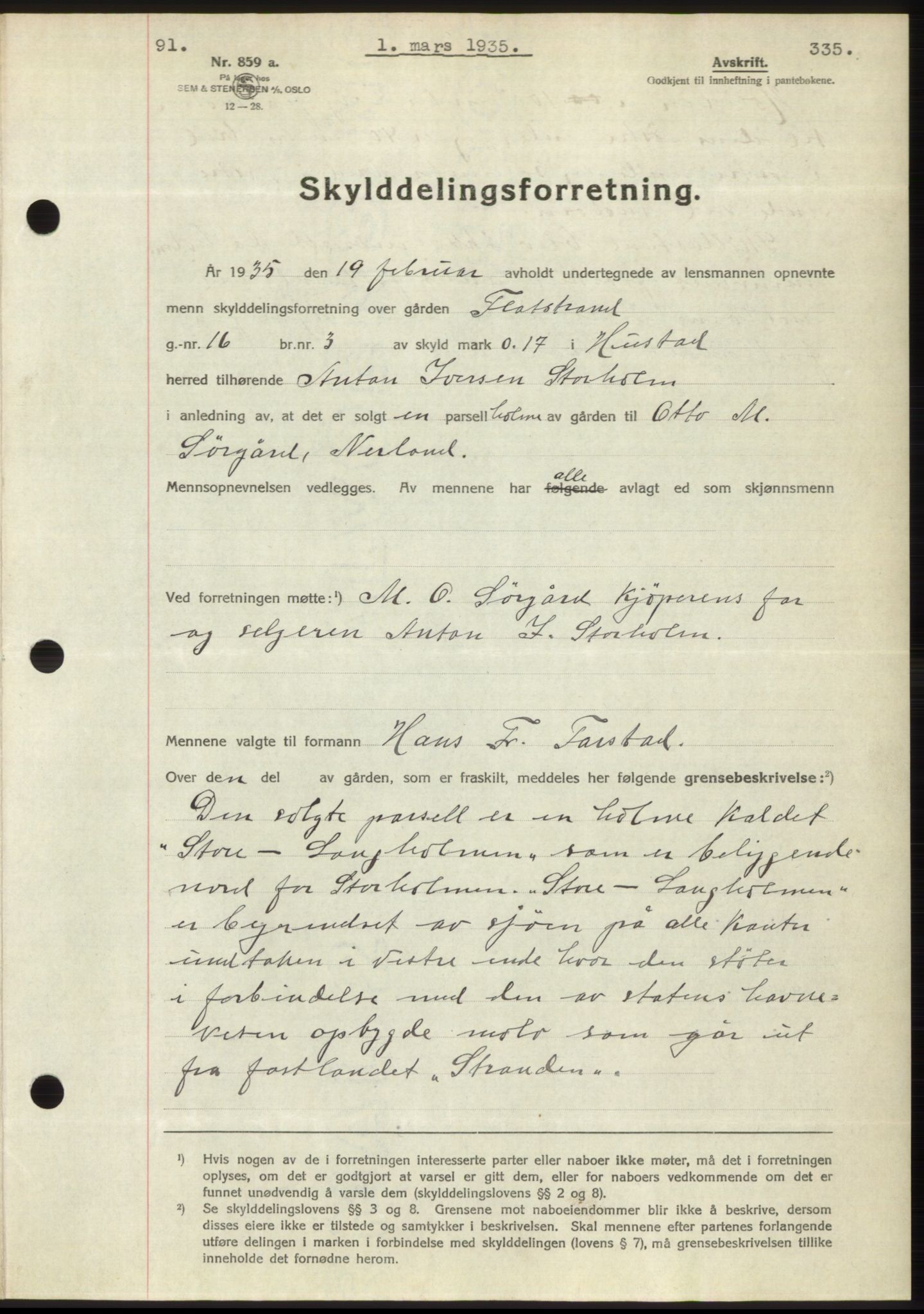 Romsdal sorenskriveri, AV/SAT-A-4149/1/2/2C/L0066: Mortgage book no. 60, 1934-1935, Deed date: 01.03.1935