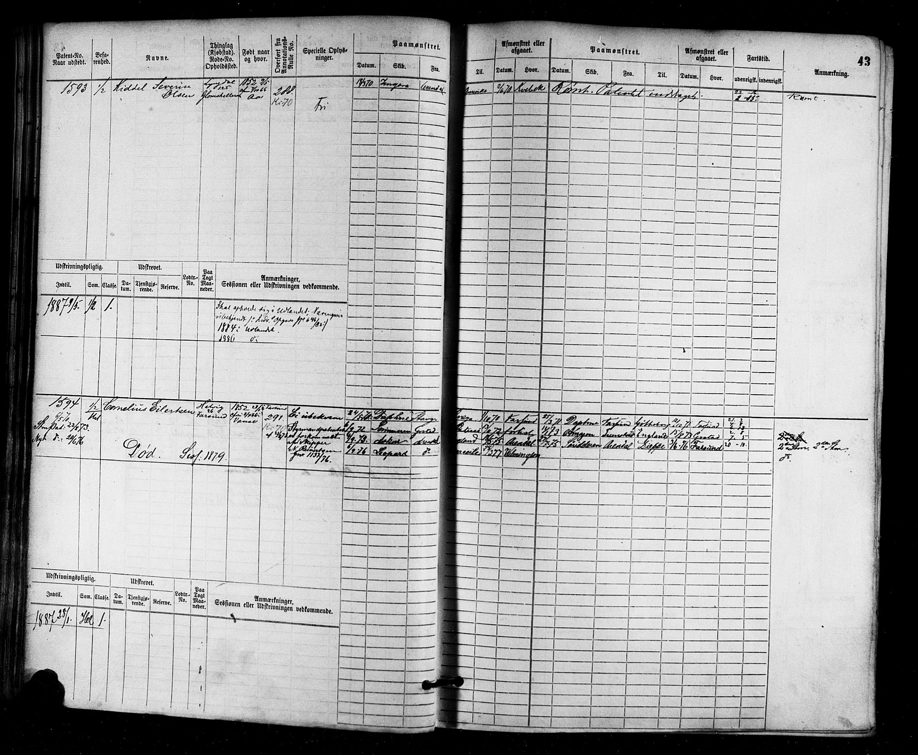 Farsund mønstringskrets, AV/SAK-2031-0017/F/Fb/L0003: Hovedrulle nr 1509-2274, M-6, 1868-1915, p. 48