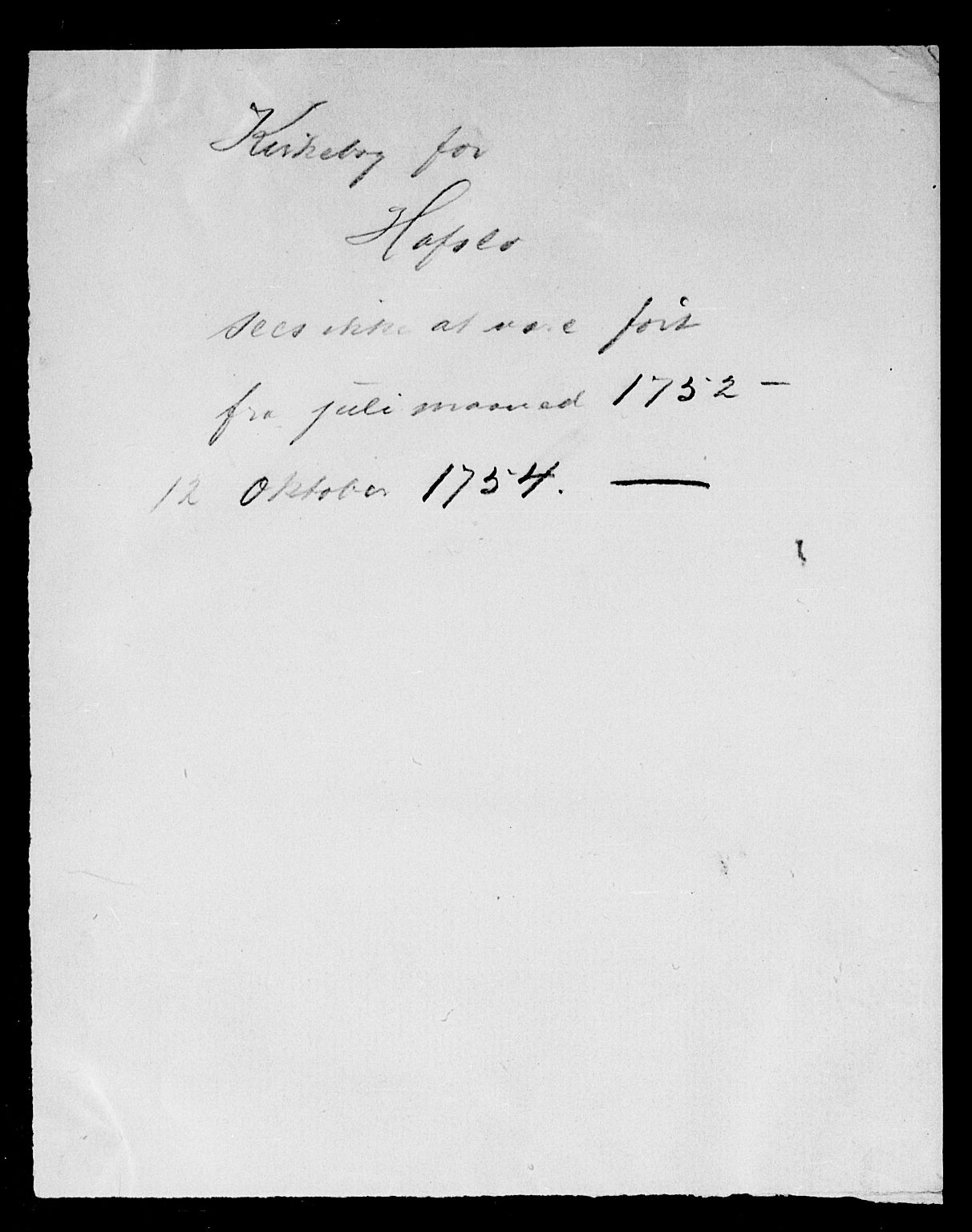 Hafslo sokneprestembete, AV/SAB-A-80301/H/Haa/Haaa/L0001: Parish register (official) no. A 1, 1717-1755