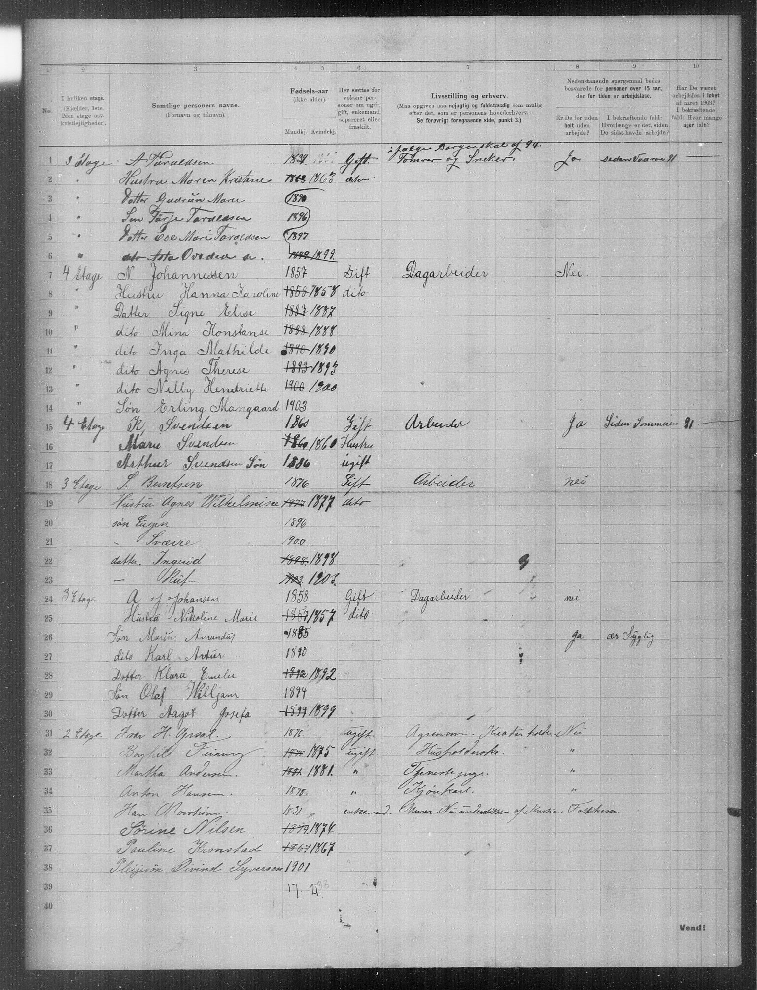 OBA, Municipal Census 1903 for Kristiania, 1903, p. 17348