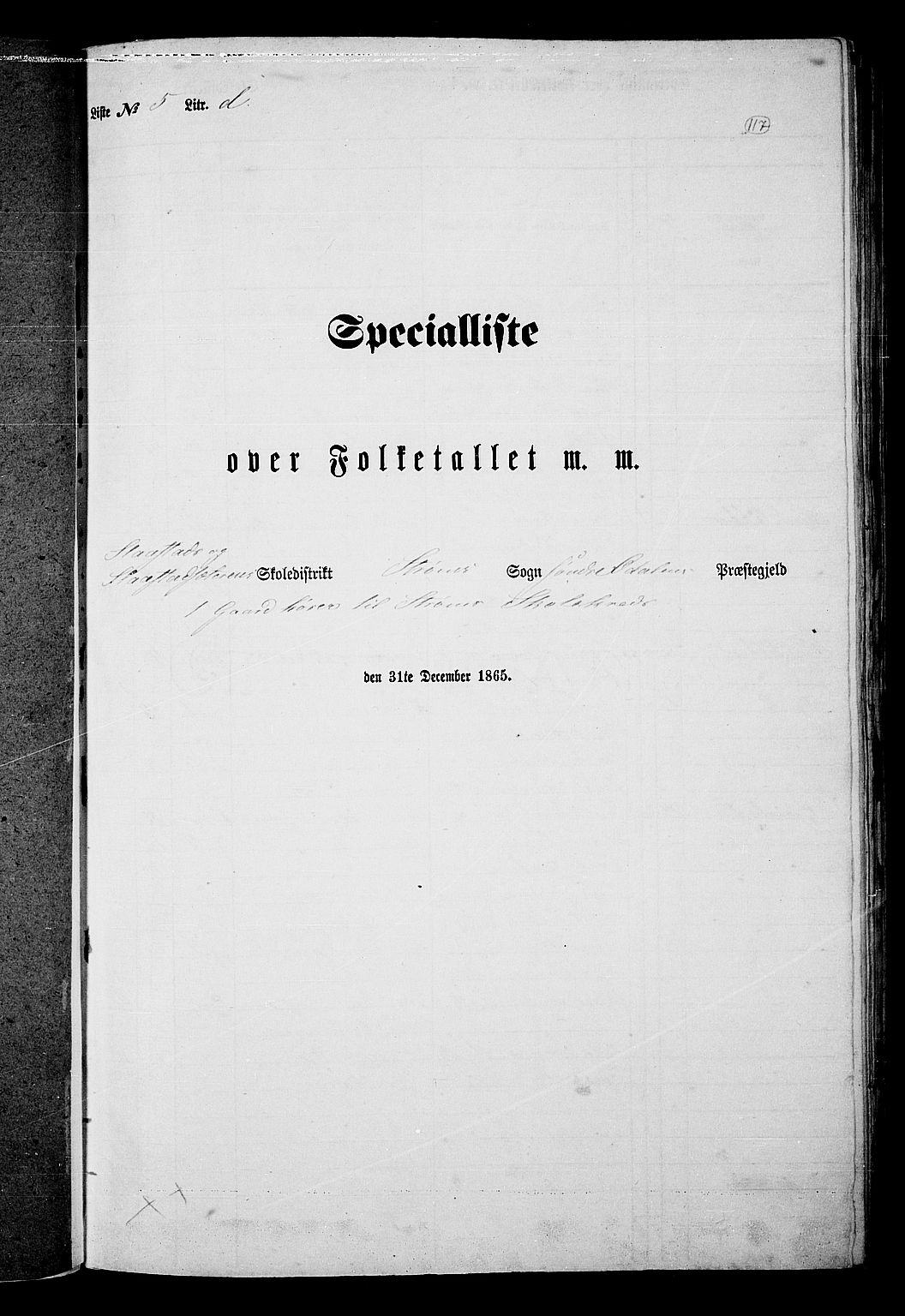 RA, 1865 census for Sør-Odal, 1865, p. 107