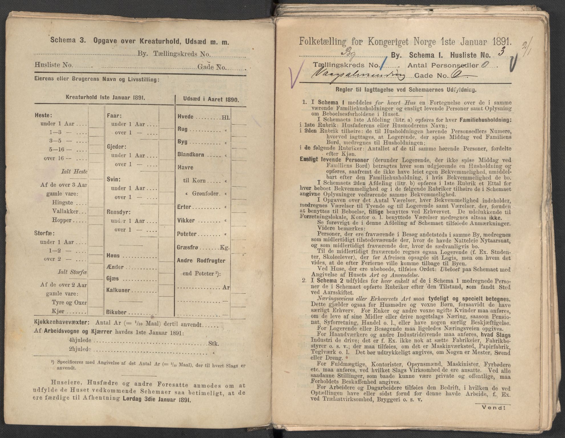 RA, 1891 Census for 1301 Bergen, 1891, p. 154