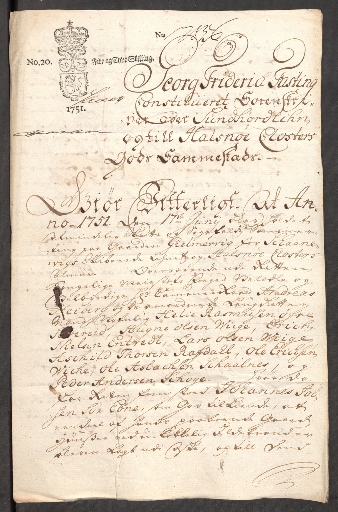 Rentekammeret inntil 1814, Reviderte regnskaper, Fogderegnskap, AV/RA-EA-4092/R48/L3056: Fogderegnskap Sunnhordland og Hardanger, 1751, p. 482