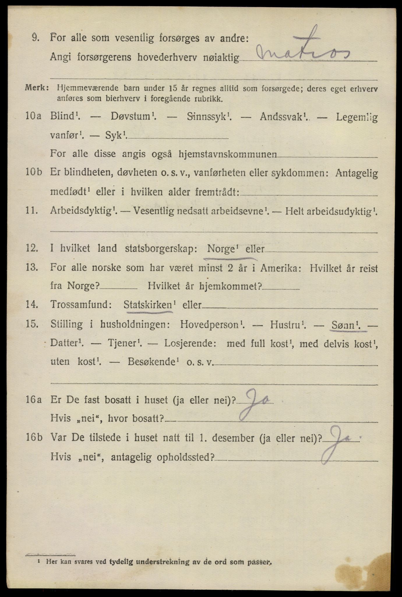 SAO, 1920 census for Glemmen, 1920, p. 15074