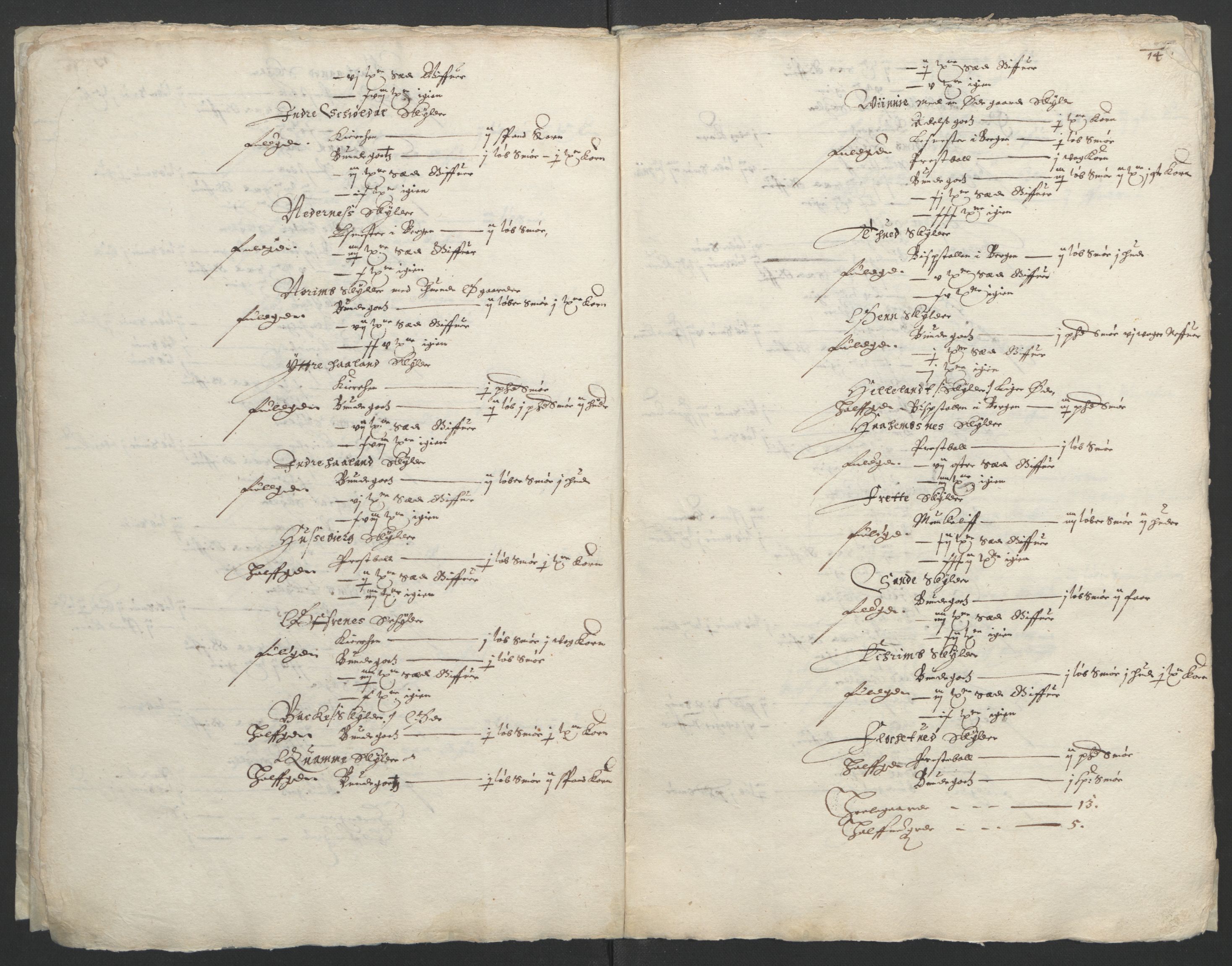 Stattholderembetet 1572-1771, AV/RA-EA-2870/Ek/L0004/0001: Jordebøker til utlikning av garnisonsskatt 1624-1626: / Jordebøker for Bergenhus len, 1626, p. 18