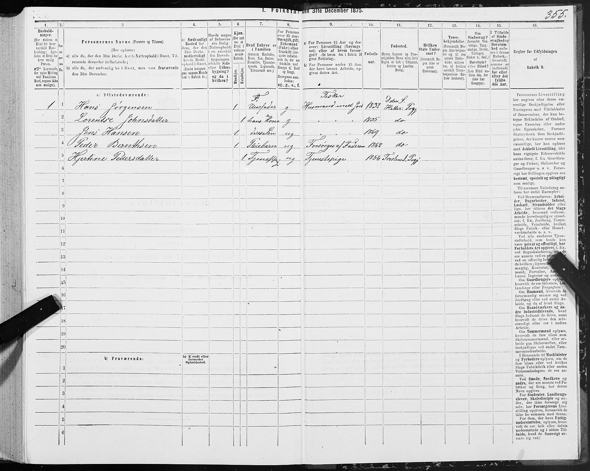 SAT, 1875 census for 1617P Hitra, 1875, p. 6355