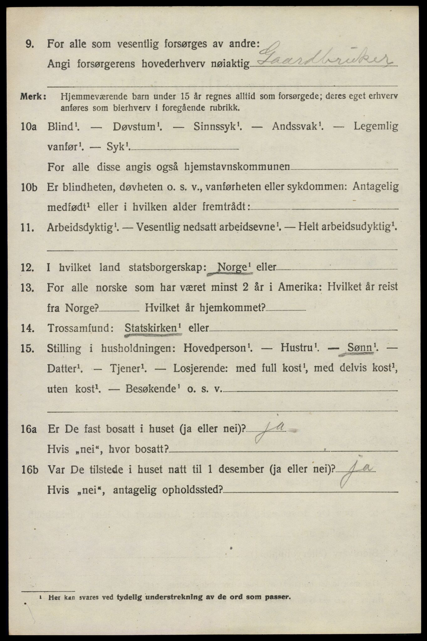 SAO, 1920 census for Vestby, 1920, p. 6368