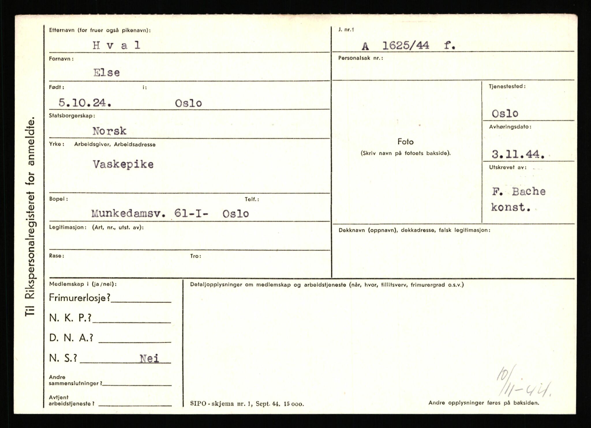 Statspolitiet - Hovedkontoret / Osloavdelingen, AV/RA-S-1329/C/Ca/L0007: Hol - Joelsen, 1943-1945, p. 1473