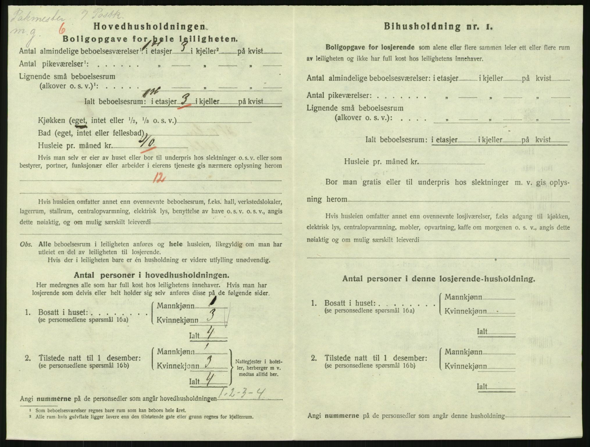 SAKO, 1920 census for Horten, 1920, p. 3806