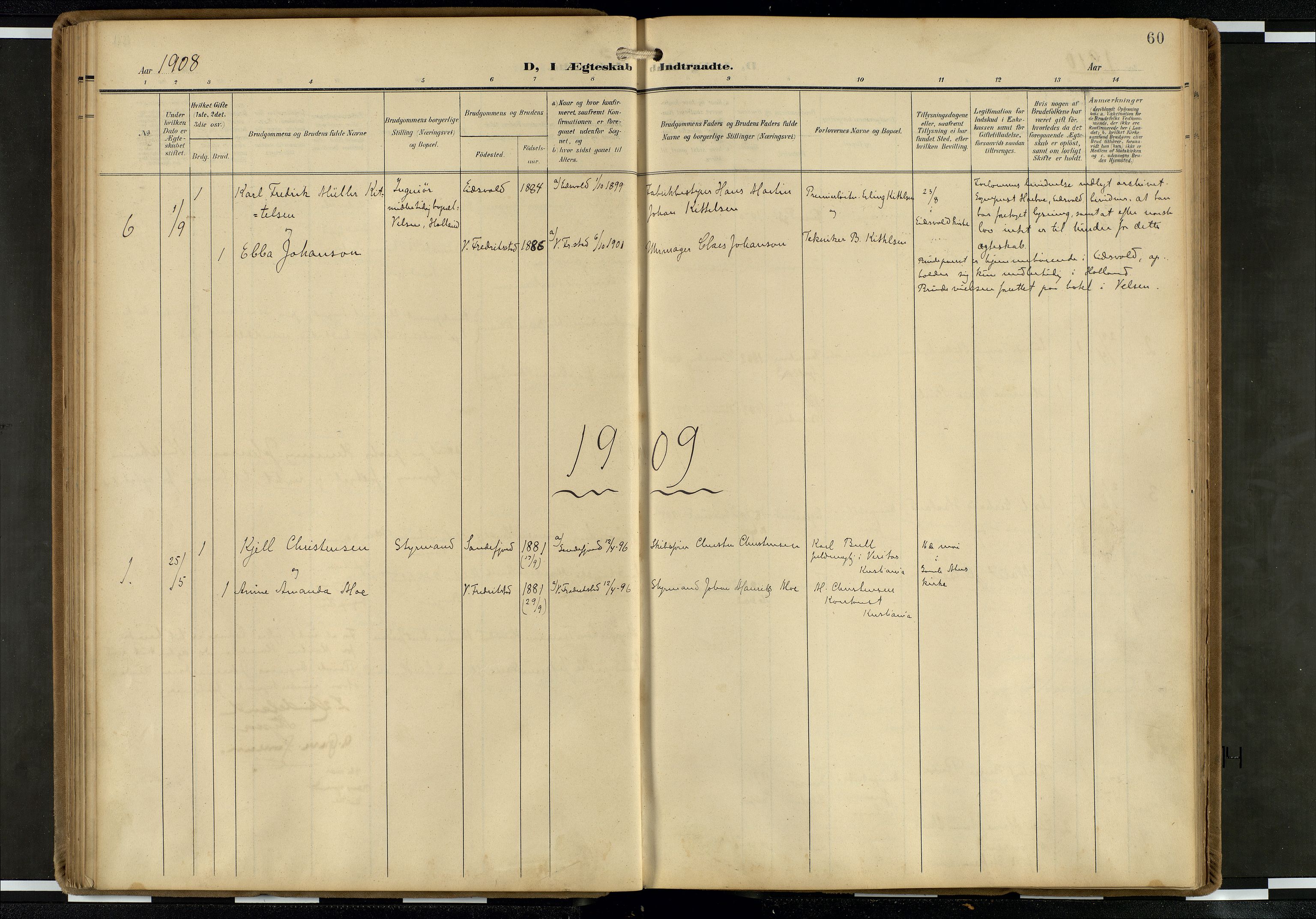 Den norske sjømannsmisjon i utlandet/Hollandske havner (Amsterdam-Rotterdam-Europort), AV/SAB-SAB/PA-0106/H/Ha/Haa/L0003: Parish register (official) no. A 3, 1908-1927, p. 59b-60a