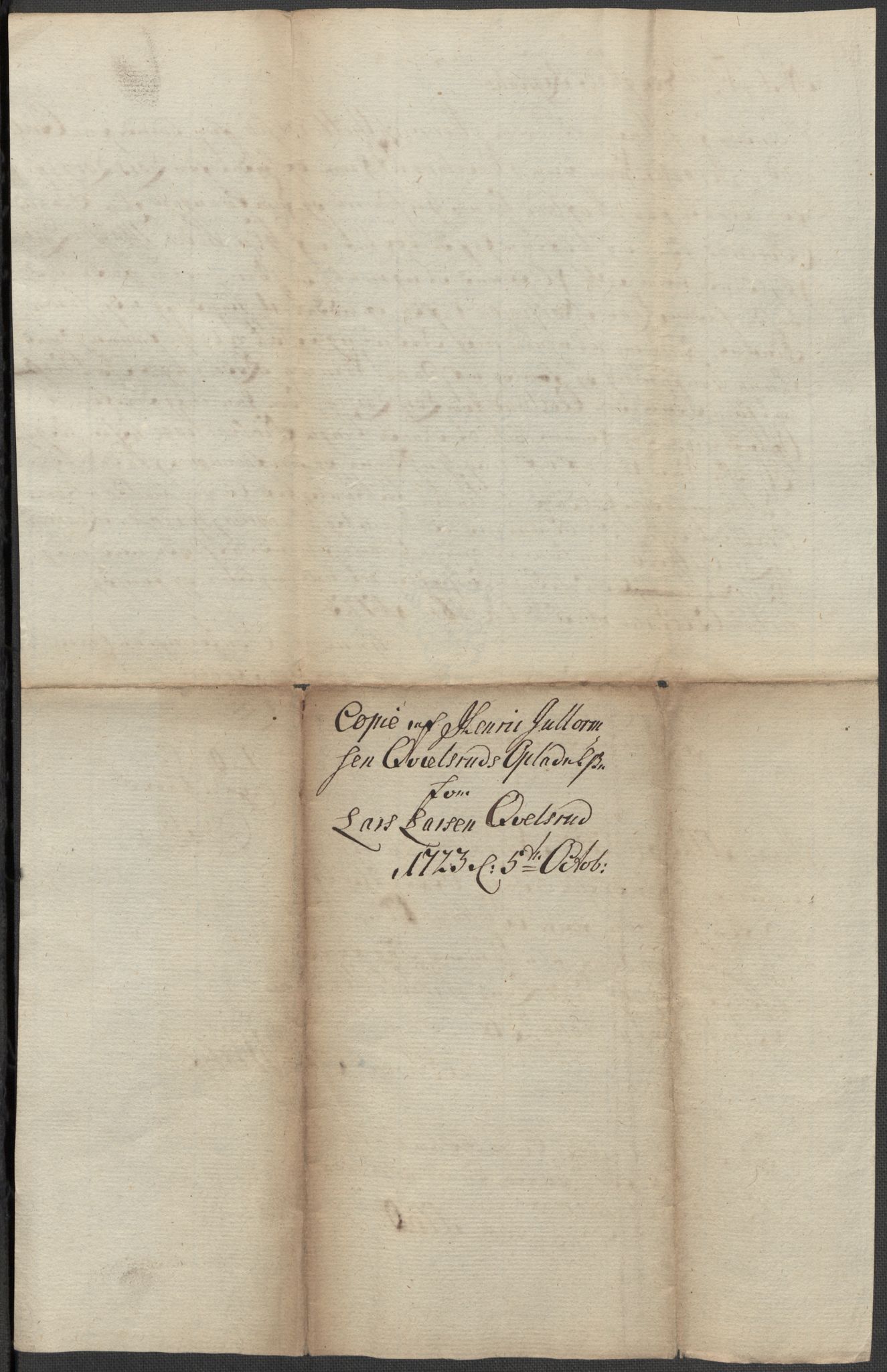 Riksarkivets diplomsamling, RA/EA-5965/F15/L0014: Prestearkiv - Oppland, 1696-1879, p. 53