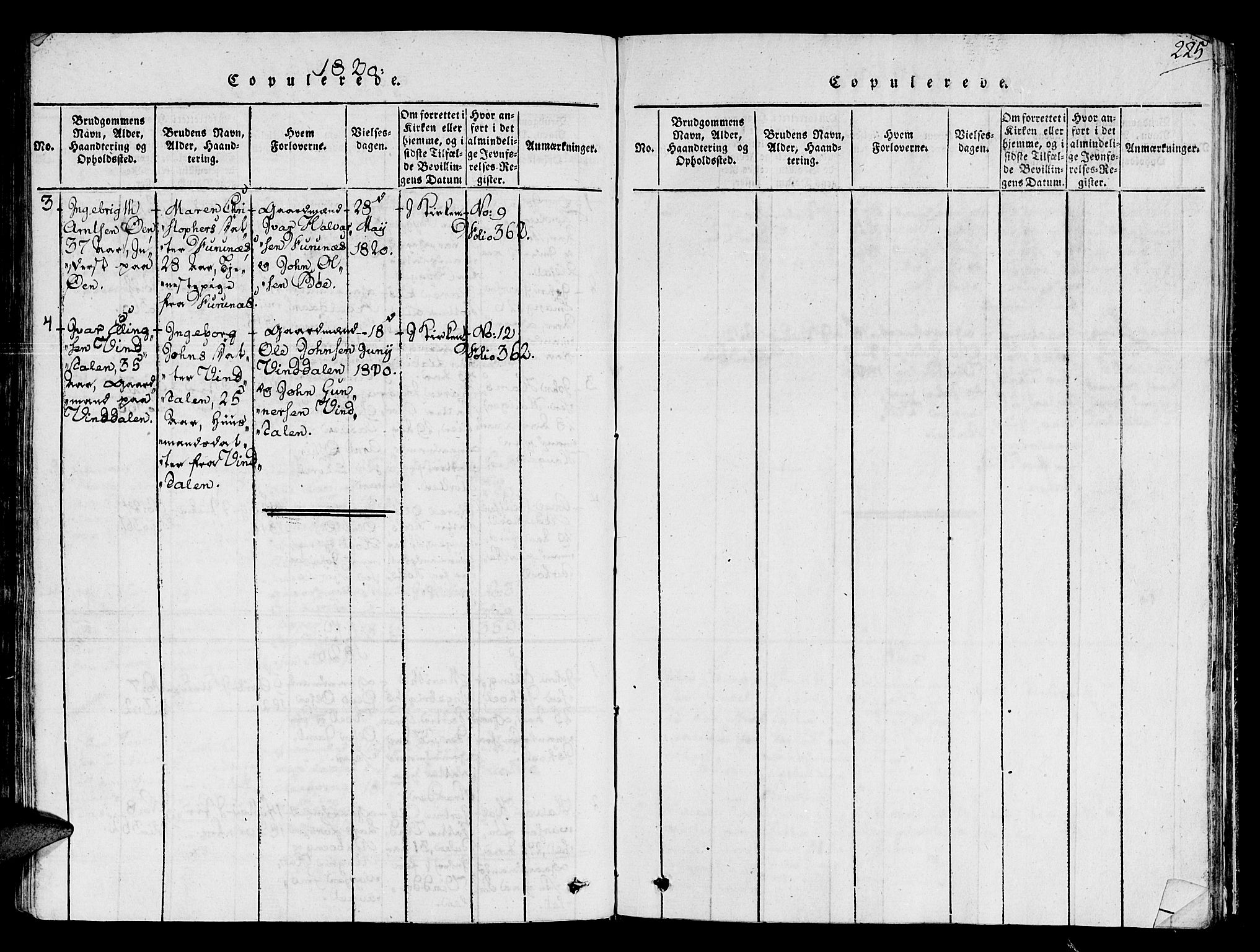 Ministerialprotokoller, klokkerbøker og fødselsregistre - Sør-Trøndelag, SAT/A-1456/678/L0896: Parish register (official) no. 678A05 /2, 1816-1821, p. 225