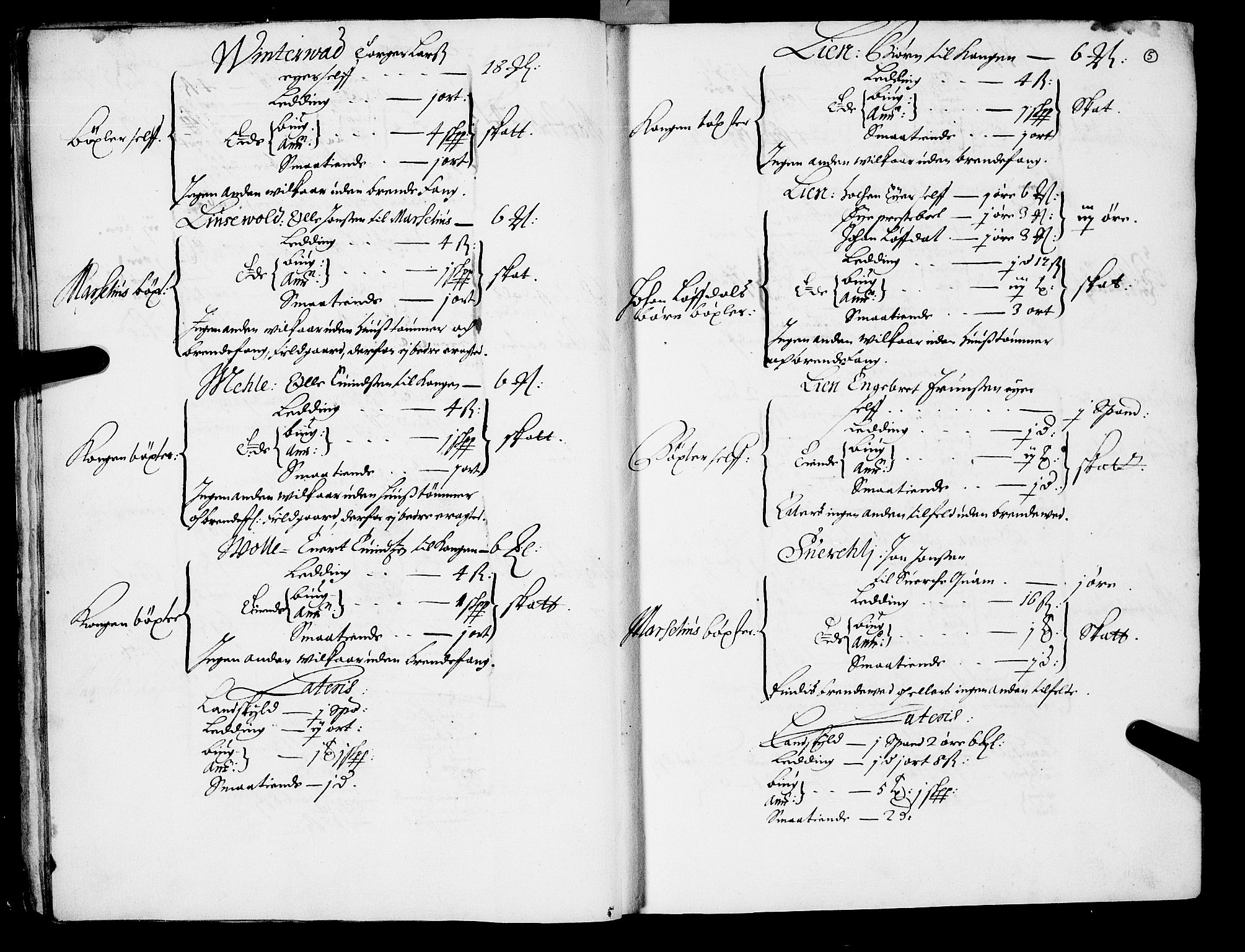 Rentekammeret inntil 1814, Realistisk ordnet avdeling, RA/EA-4070/N/Nb/Nba/L0047: Nordmøre len, 1667, p. 4b-5a