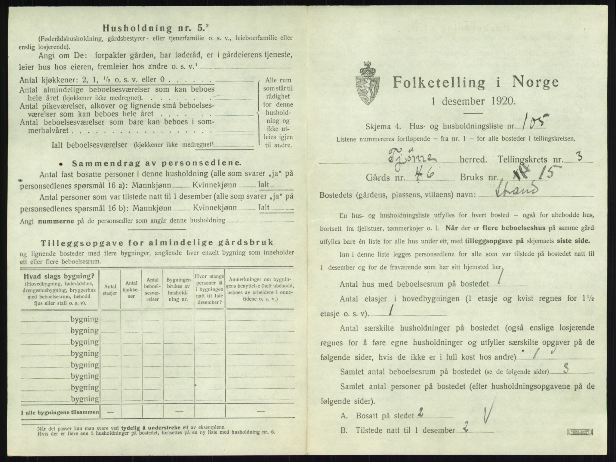 SAKO, 1920 census for Tjøme, 1920, p. 1118