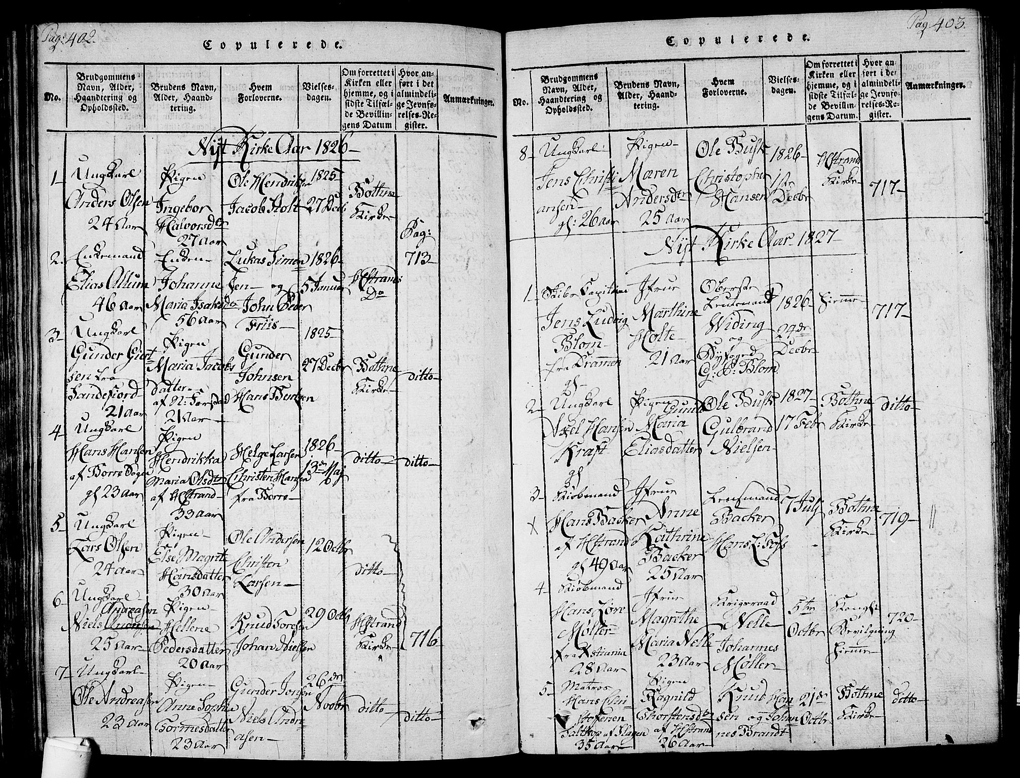Holmestrand kirkebøker, AV/SAKO-A-346/F/Fa/L0001: Parish register (official) no. 1, 1814-1840, p. 402-403
