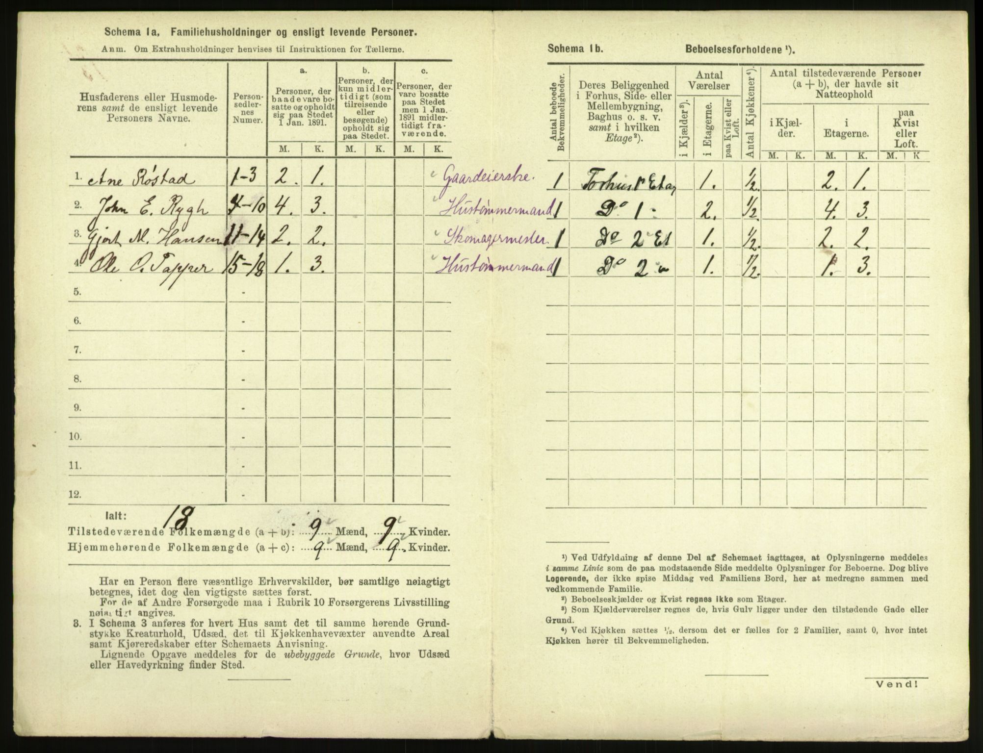 RA, 1891 census for 1601 Trondheim, 1891, p. 863