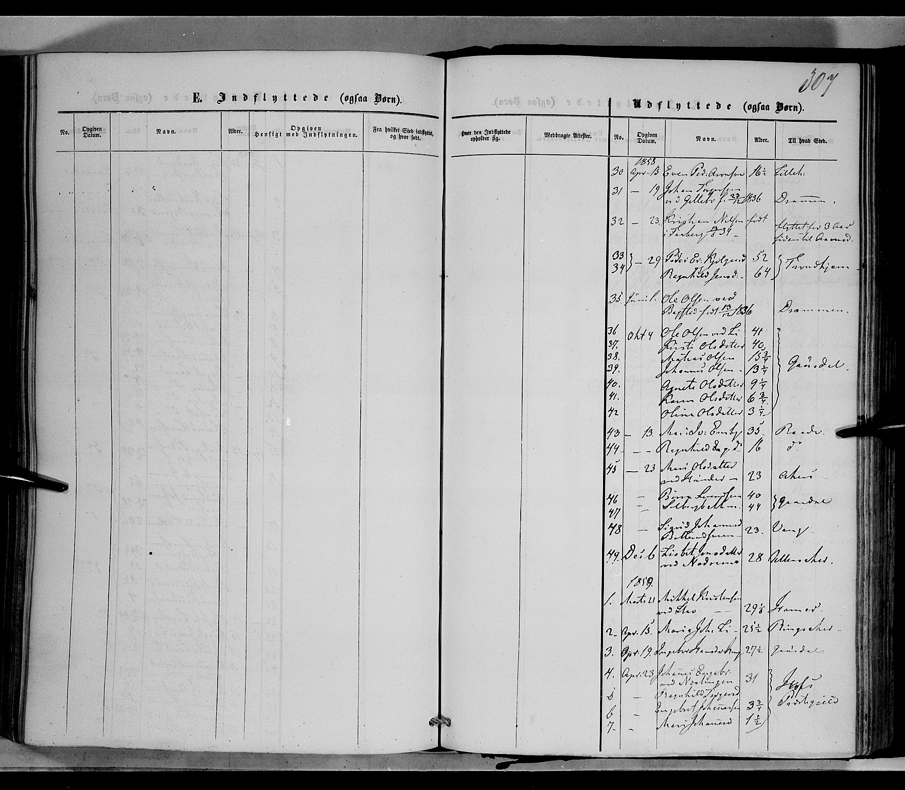 Øyer prestekontor, SAH/PREST-084/H/Ha/Haa/L0006: Parish register (official) no. 6, 1858-1874, p. 307