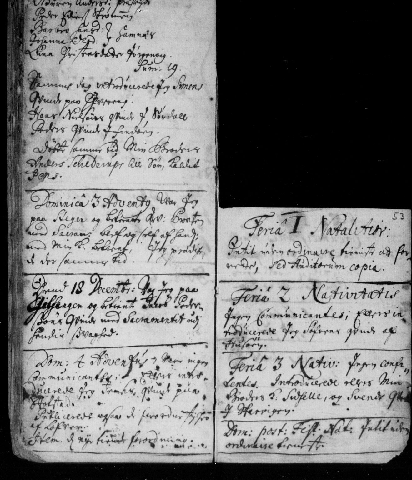 Ministerialprotokoller, klokkerbøker og fødselsregistre - Nordland, AV/SAT-A-1459/859/L0840: Parish register (official) no. 859A00, 1708-1738, p. 53