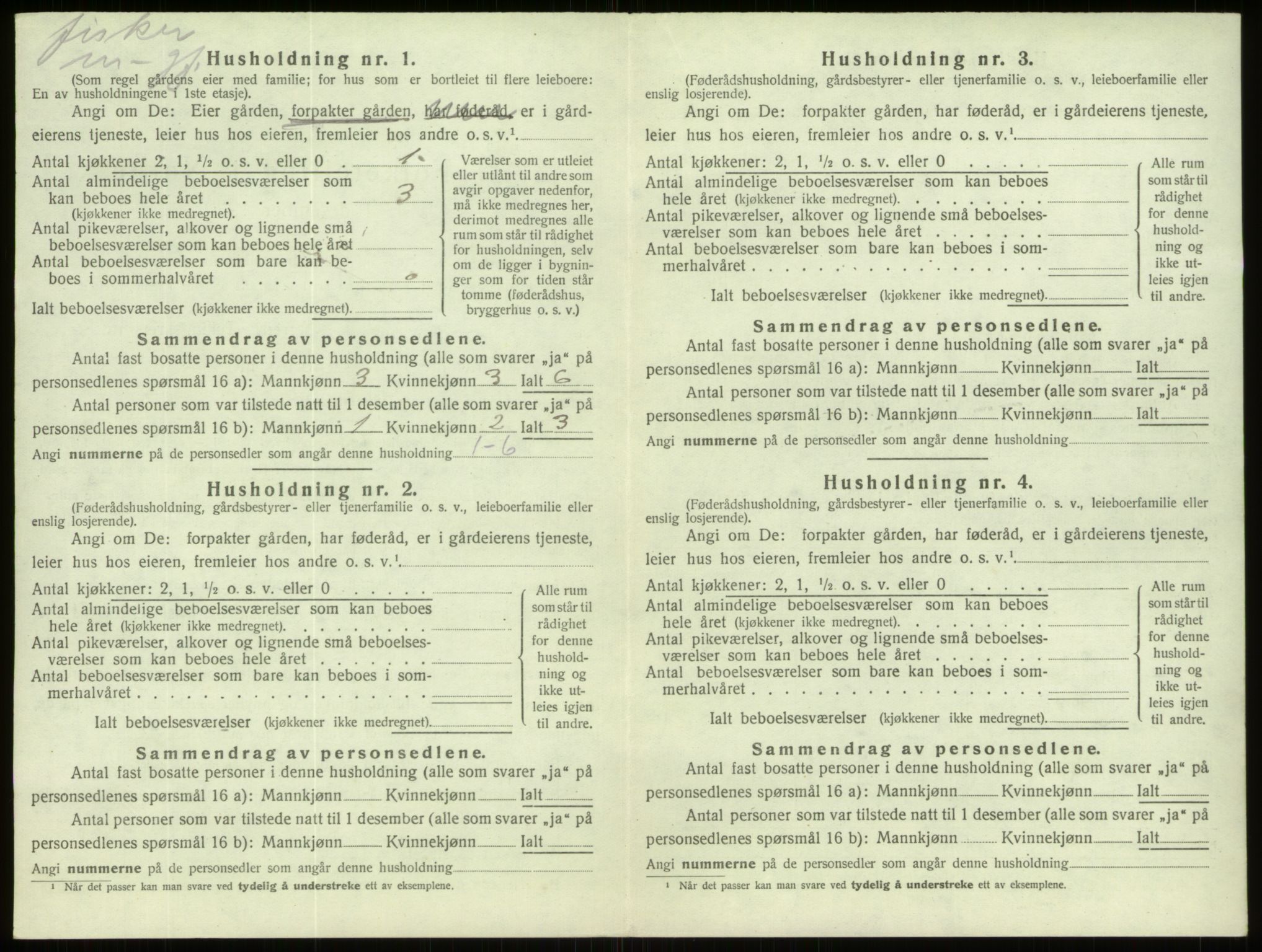 SAB, 1920 census for Davik, 1920, p. 689