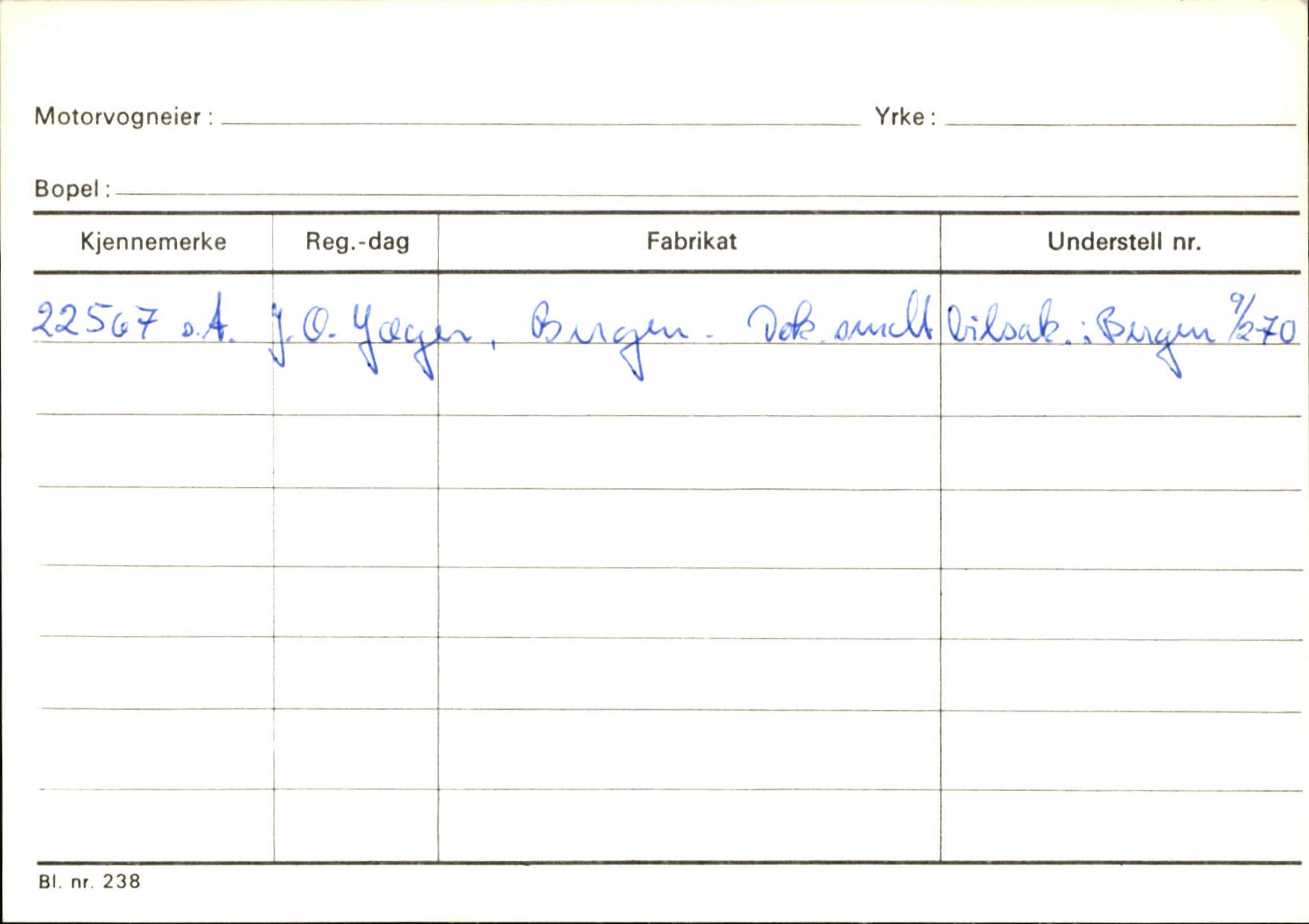 Statens vegvesen, Sogn og Fjordane vegkontor, SAB/A-5301/4/F/L0130: Eigarregister Eid T-Å. Høyanger A-O, 1945-1975, p. 2416