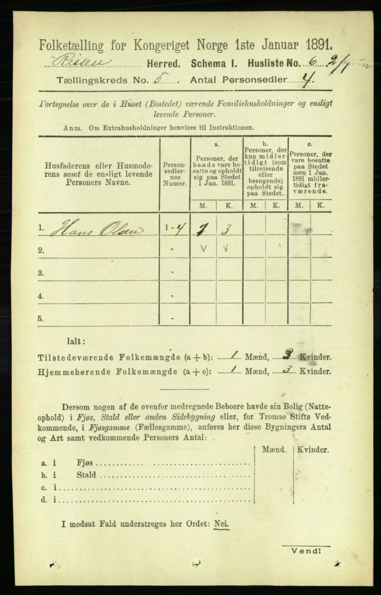 RA, 1891 census for 1624 Rissa, 1891, p. 2596