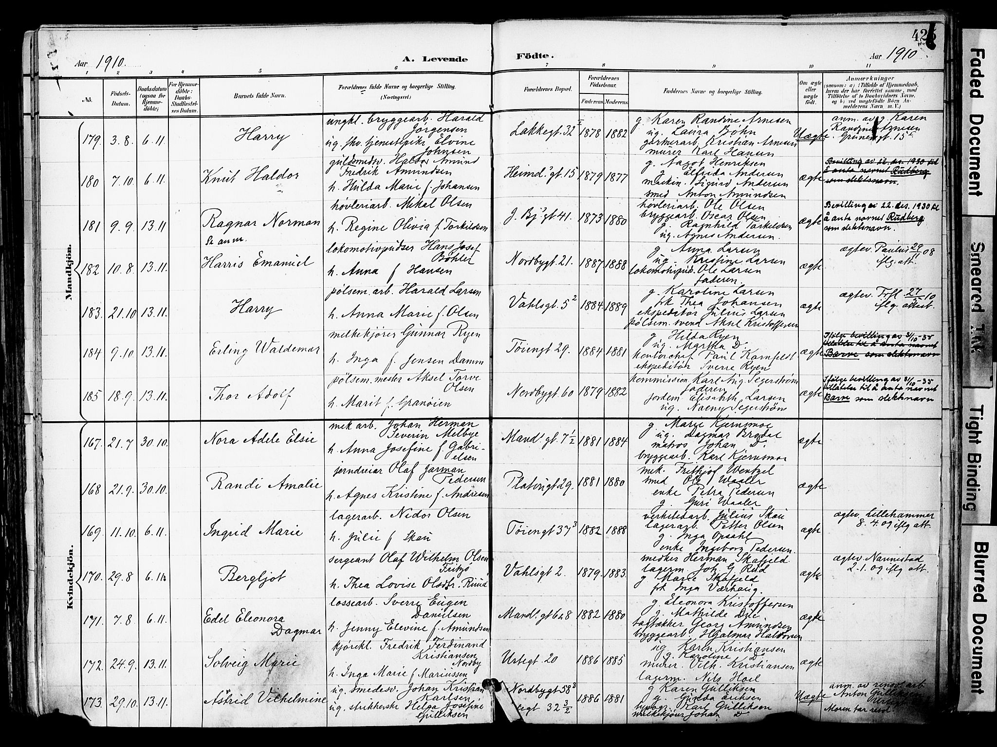 Grønland prestekontor Kirkebøker, AV/SAO-A-10848/F/Fa/L0014: Parish register (official) no. 14, 1900-1911, p. 425